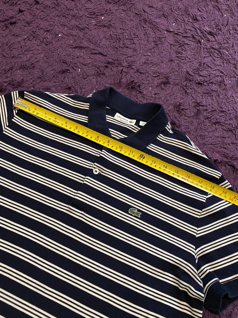 Lacoste LACOSTE Striped Polo Shirt Everyday Fit STREETWEAR Size US L / EU 52-54 / 3 - 7 Thumbnail