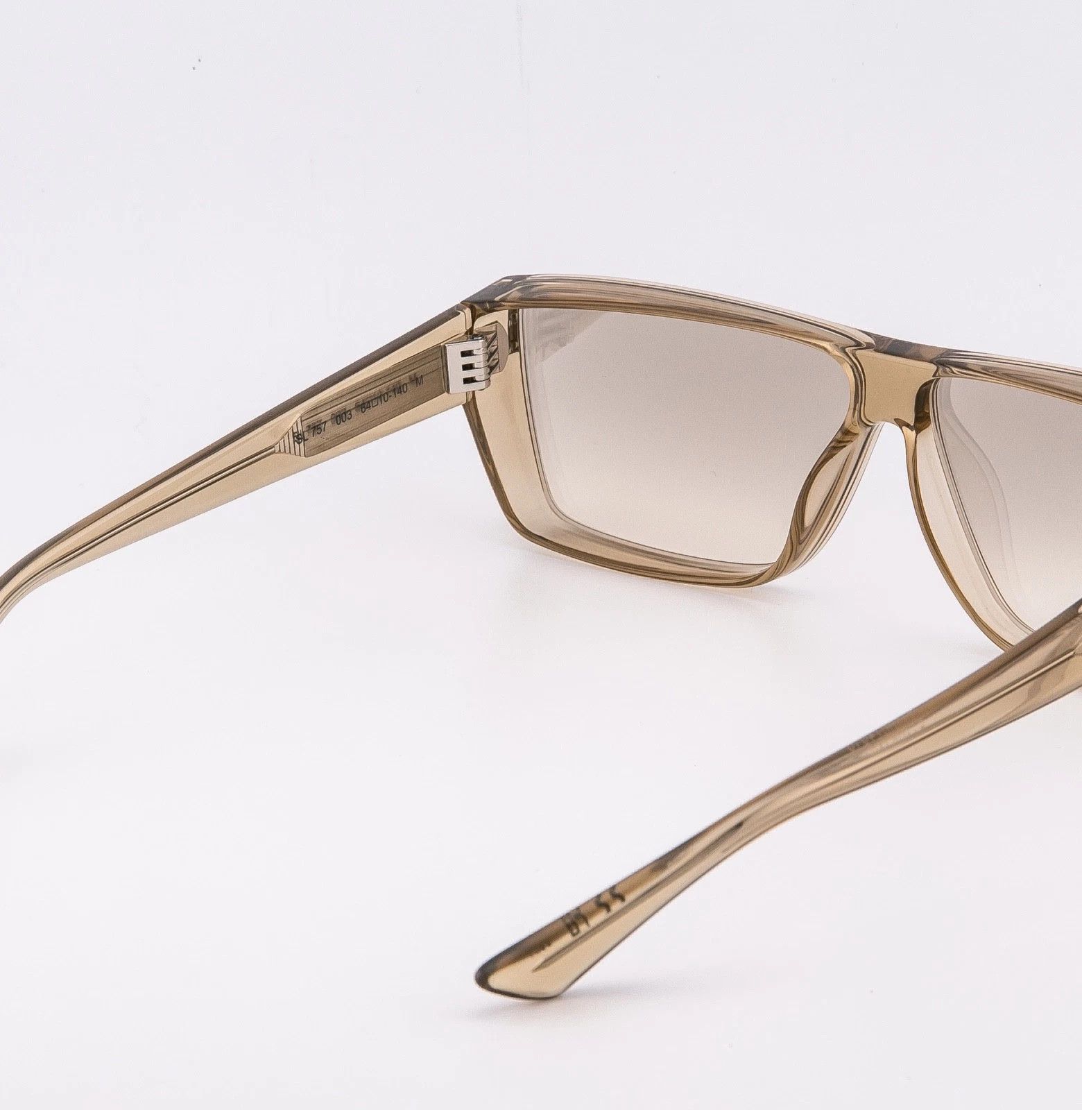 Saint Laurent Paris SAINT LAURENT SL 757 SL757 Crystal Beige Sunglasses 003 Size ONE SIZE - 4 Thumbnail