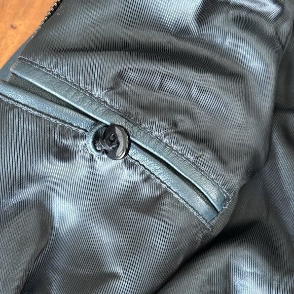 7Diamonds 7 Diamonds 100% Leather Bomber Jacket Slate Blue Men’s M Size US M / EU 48-50 / 2 - 6 Thumbnail