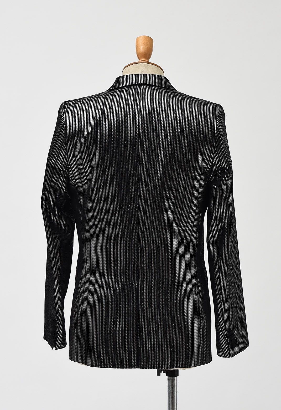 GARCONS INFIDELES Silver Metallic Jacket size 36 - retail $1000+ Size 36S - 3 Thumbnail