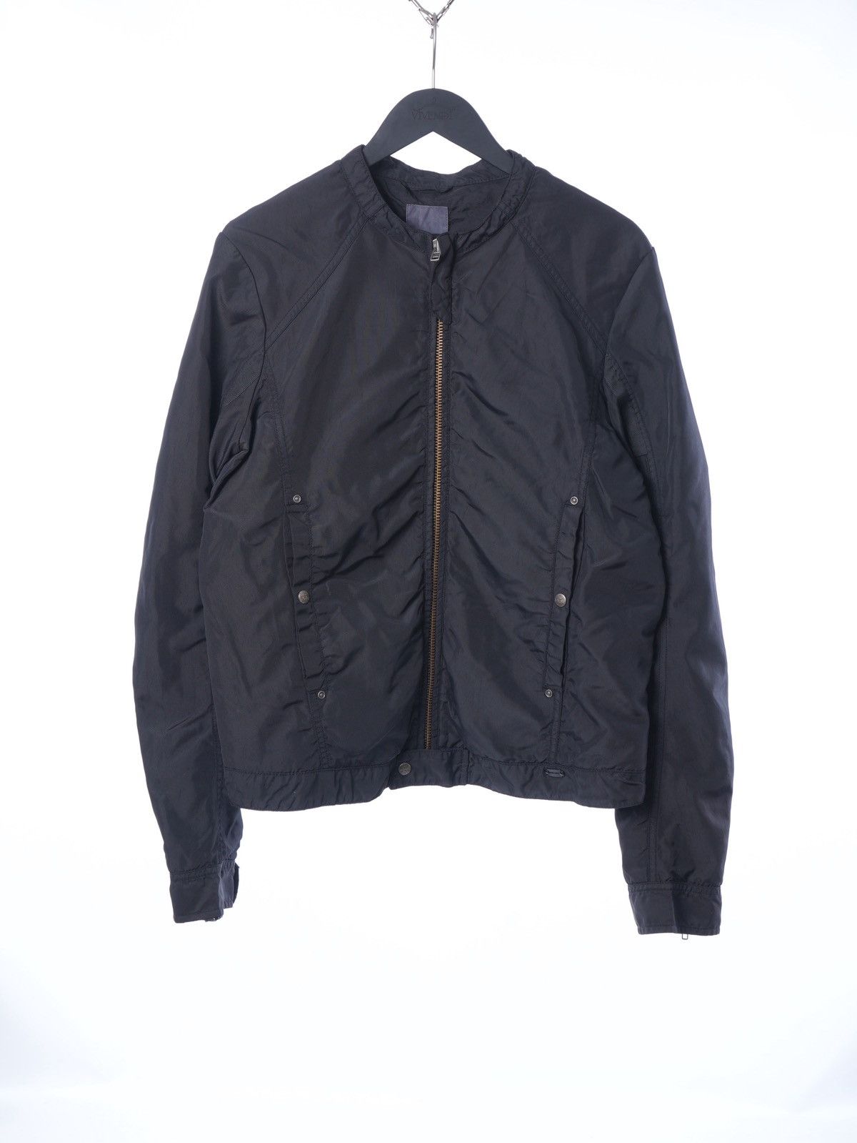 Diesel Vintage Y2K DIESEL Racing Biker Nylon Bomber Jacket Size US L / EU 52-54 / 3 - 1 Thumbnail