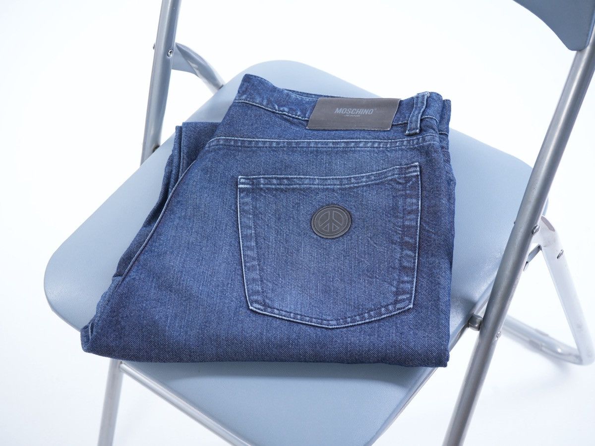 Moschino Love Moschino Distressed Denim Jeans Washed Blue Size US 34 / EU 50 - 1 Thumbnail