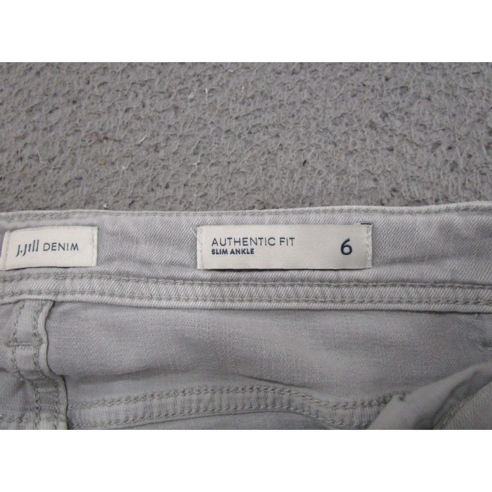 J. Jill J Jill Denim Slim Ankle Jeans Women's Size 6 Gray Cotton Blend Stretch Pocket 5-Pocket Design Denim Jeans Size 28" / US 6 / IT 42 - 4 Thumbnail