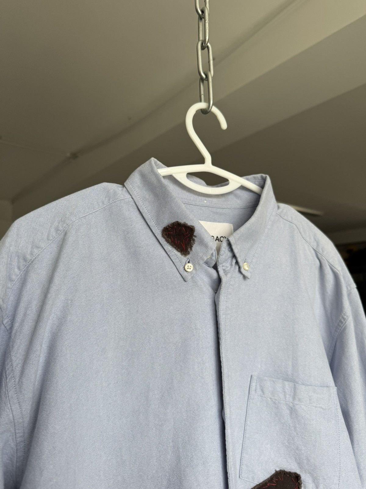 Our Legacy Our Legacy Shirt Customed Oxford Blue Size US L / EU 52-54 / 3 - 6 Thumbnail