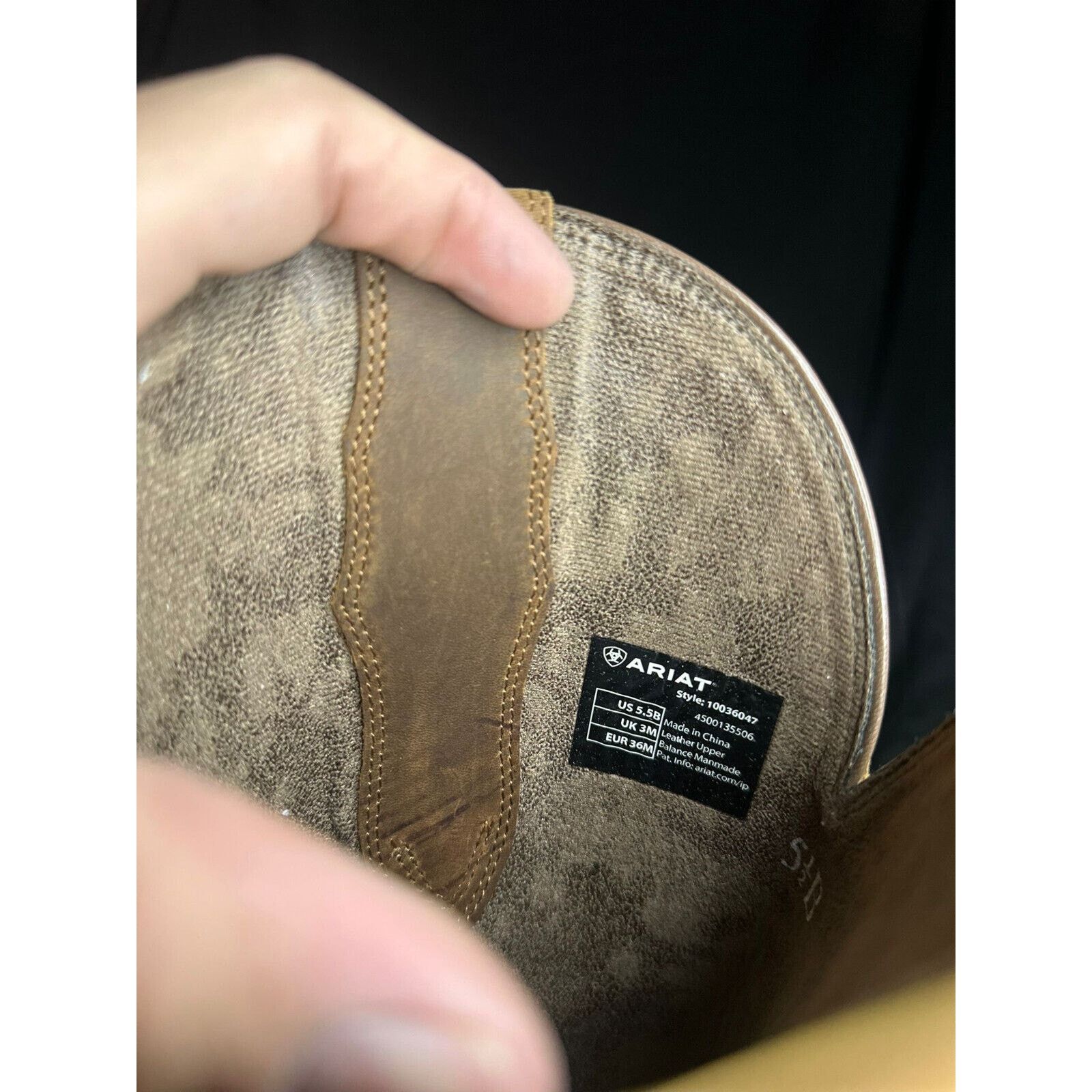 Ariat Ariat Ladies 5.5W Heritage Elastic Calf Brown Snip 10036047 Size US 5.5 / IT 35.5 - 6 Thumbnail
