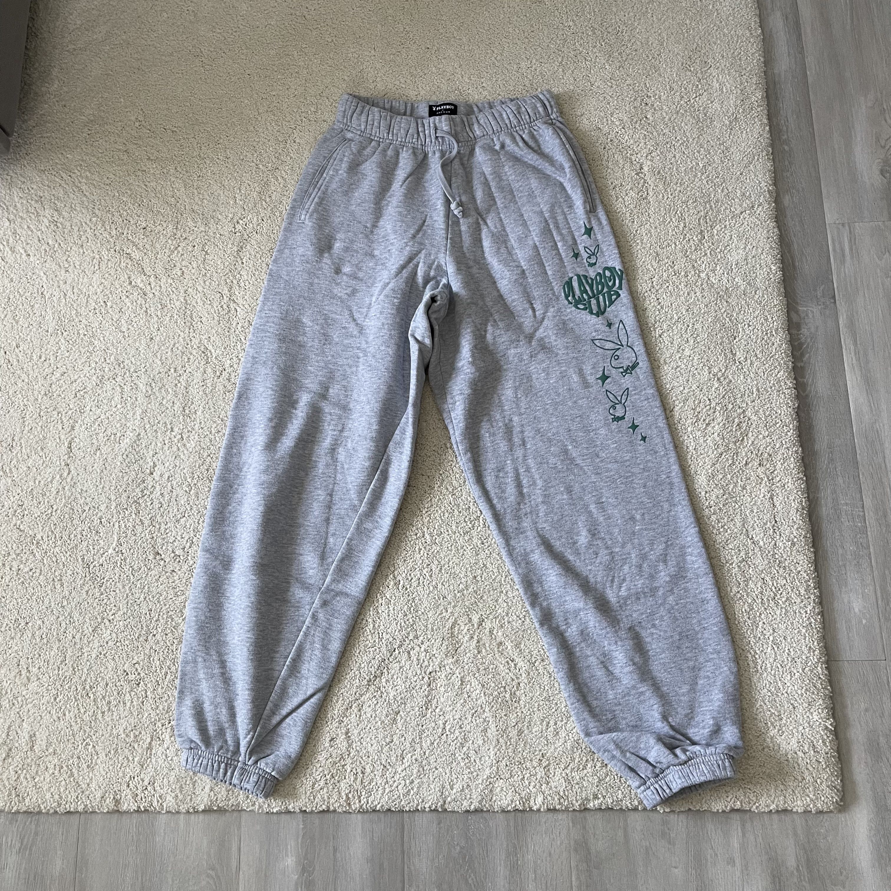 Pacsun × Playboy Playboy by Pacsun Grey Sweatpants Size 24" / US 00 / IT 34 - 1 Thumbnail