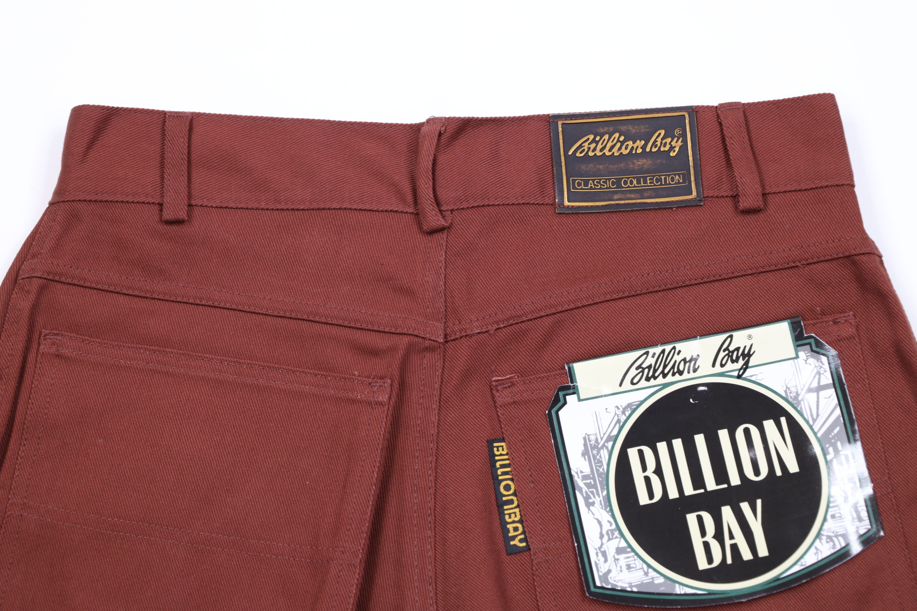 Vintage Deadstock Vintage 90s Streetwear Loose Fit Shorts Red Cotton Size US 32 / EU 48 - 11 Thumbnail