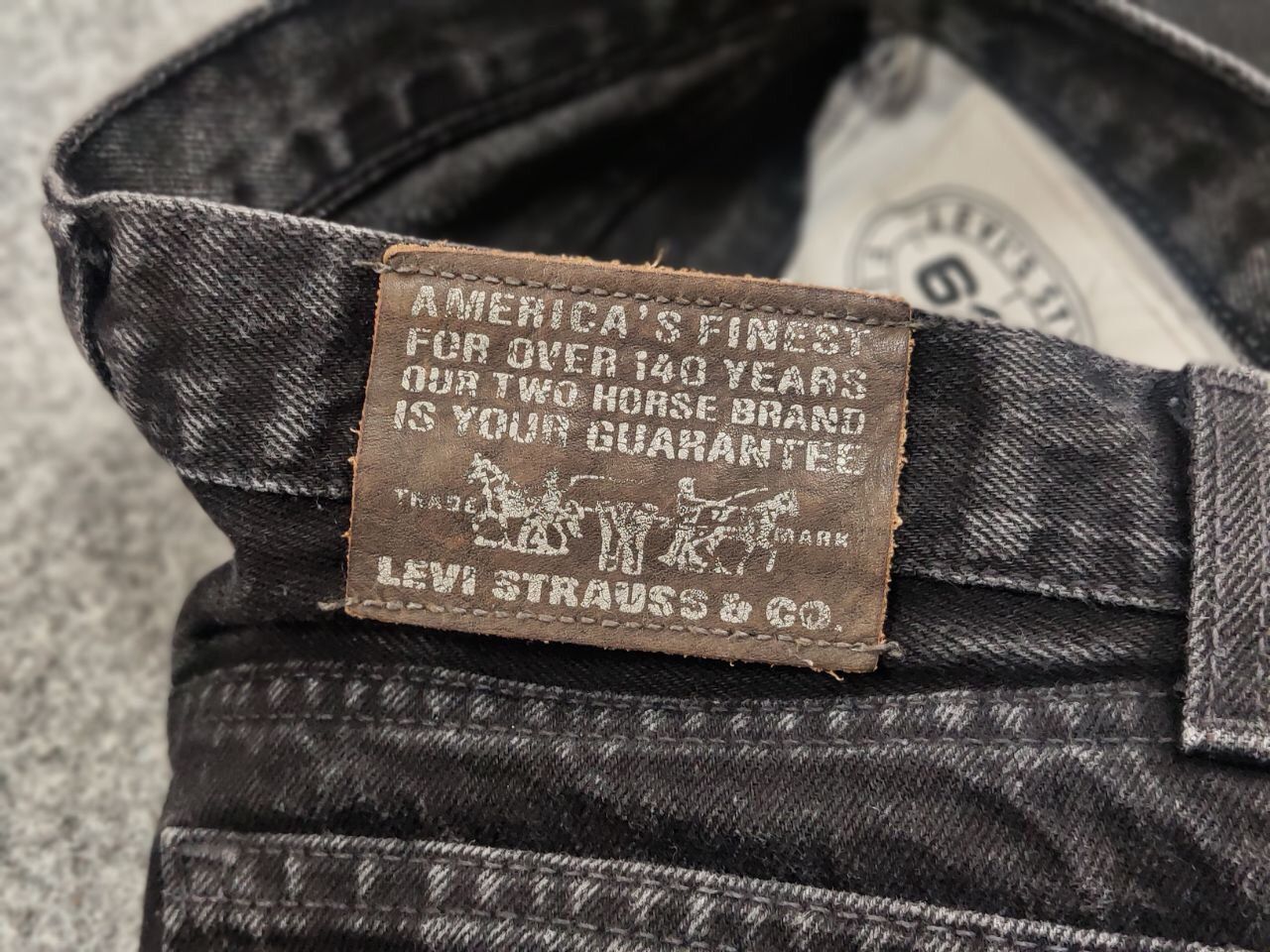 Levi's Vintage 90's Levis 615 fit Guide Faded Black Denim Jeans Size US 30 / EU 46 - 15 Thumbnail