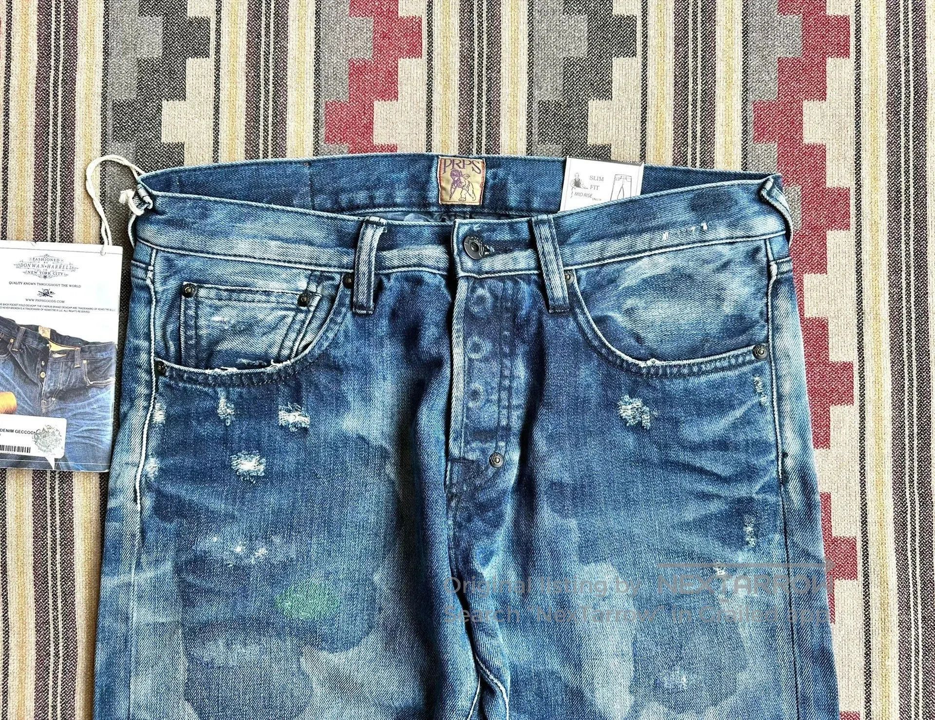 Prps PRPS GOODS&CO Vintage Distressed Jeans. Size US 30 / EU 46 - 3 Thumbnail