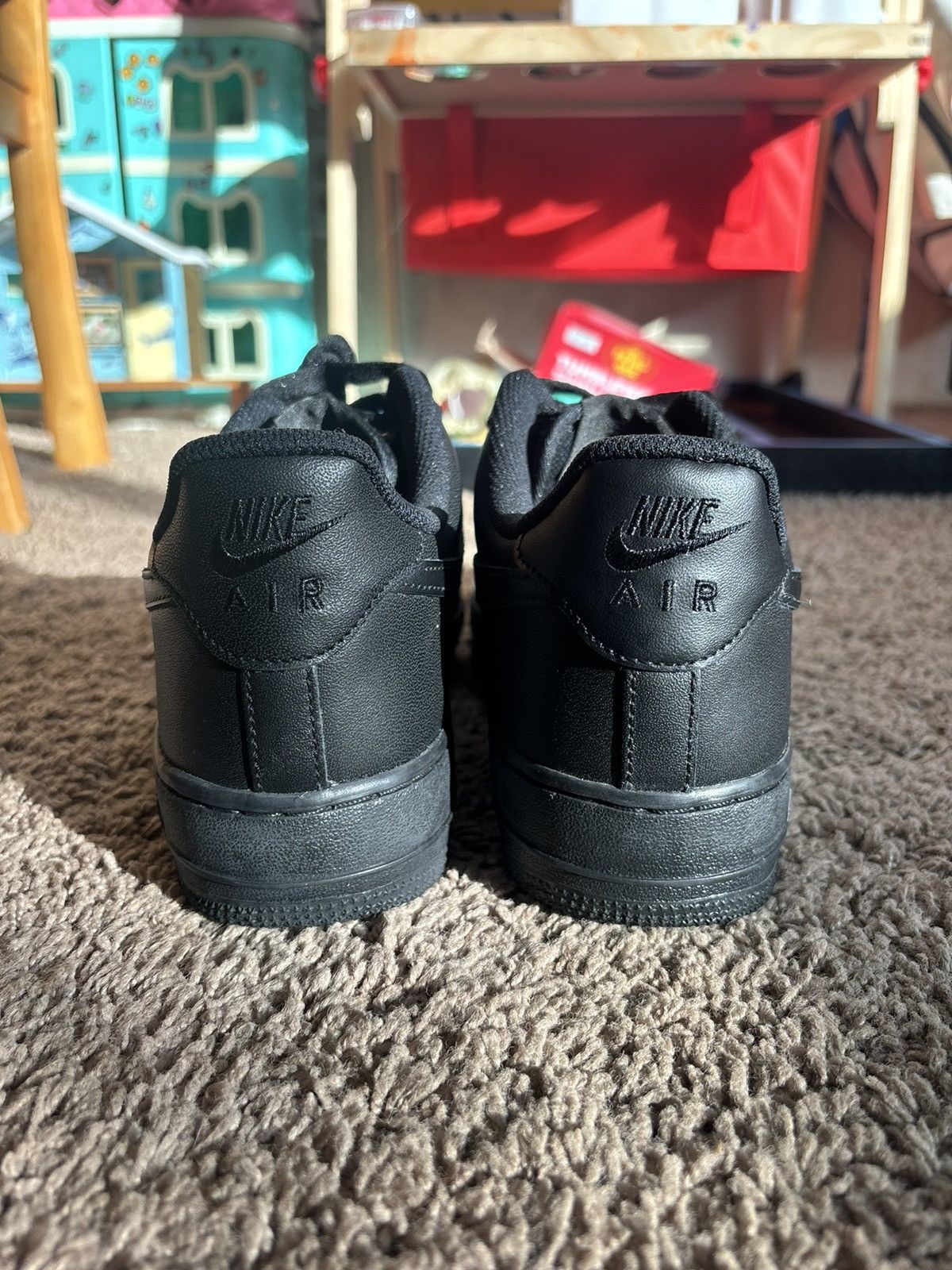 Nike Nike Air Force 1 Triple Black Size US 8 / EU 41 - 5 Thumbnail