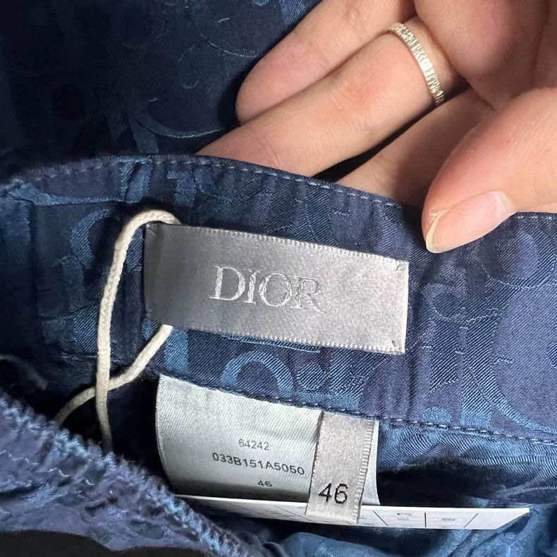 Dior Blue full-print pattern logo casual sweatpants 2501-Nextar Size US 30 / EU 46 - 4 Thumbnail