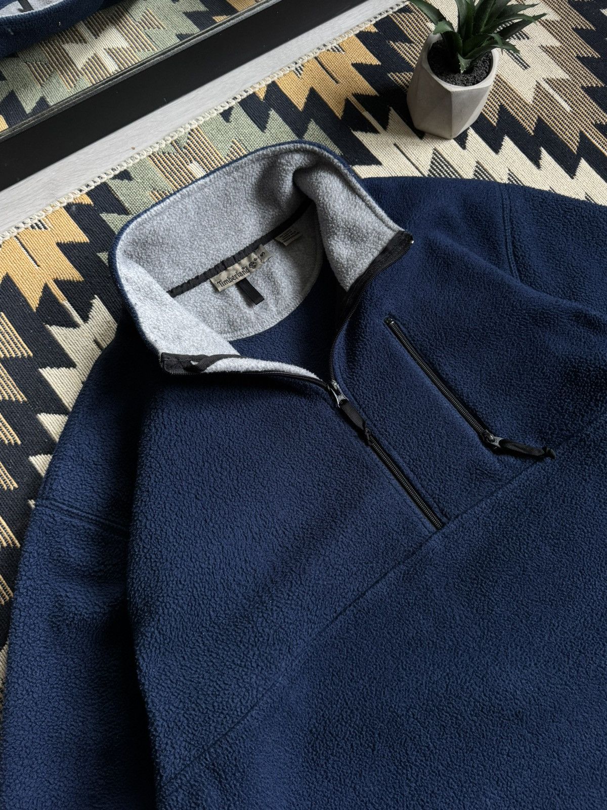 Timberland Vintage Timberland Gorpcore 1/3 Zip Fleece Sherpa Size US S / EU 44-46 / 1 - 4 Thumbnail