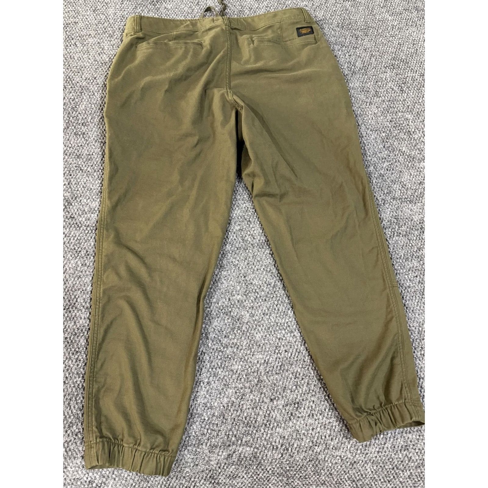 Vintage REI Cooperative Pants Mens 38x30 Green Canvas Jogger Stretch Elastic Cuff Hiking Size US 38 / EU 54 - 6 Thumbnail