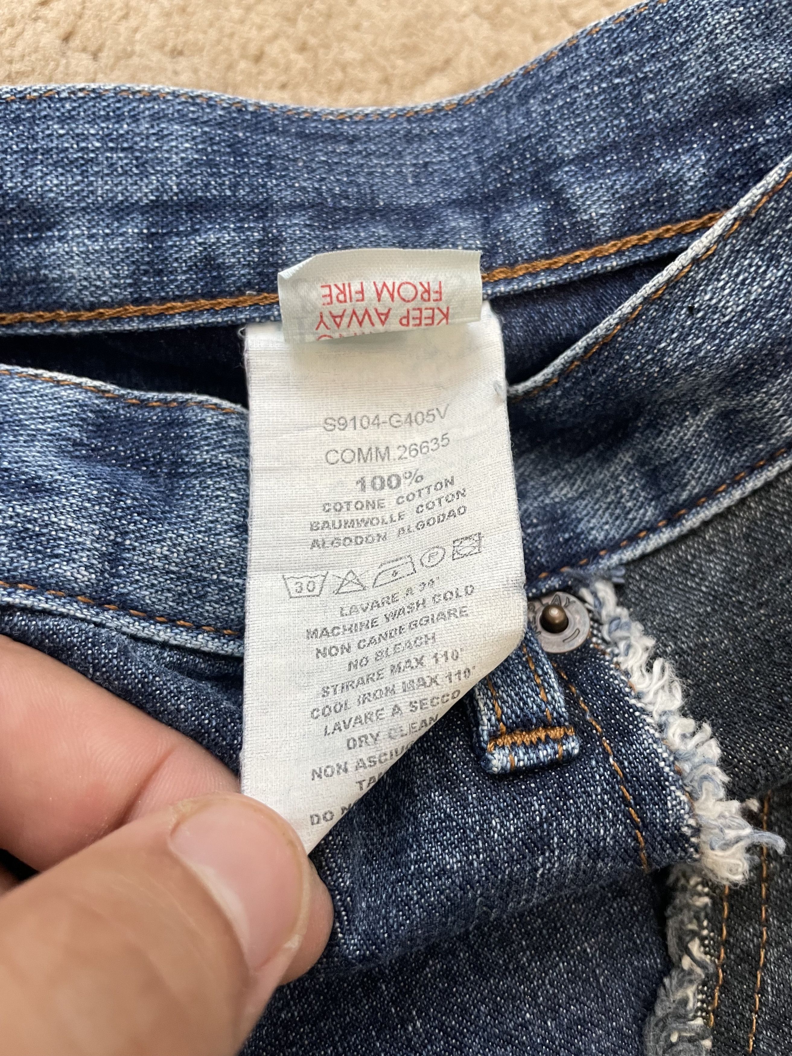 Replay Flare Jeans Rise by REPLAY Patchwork Bootcut Hagi Denim Size US 27 - 7 Thumbnail