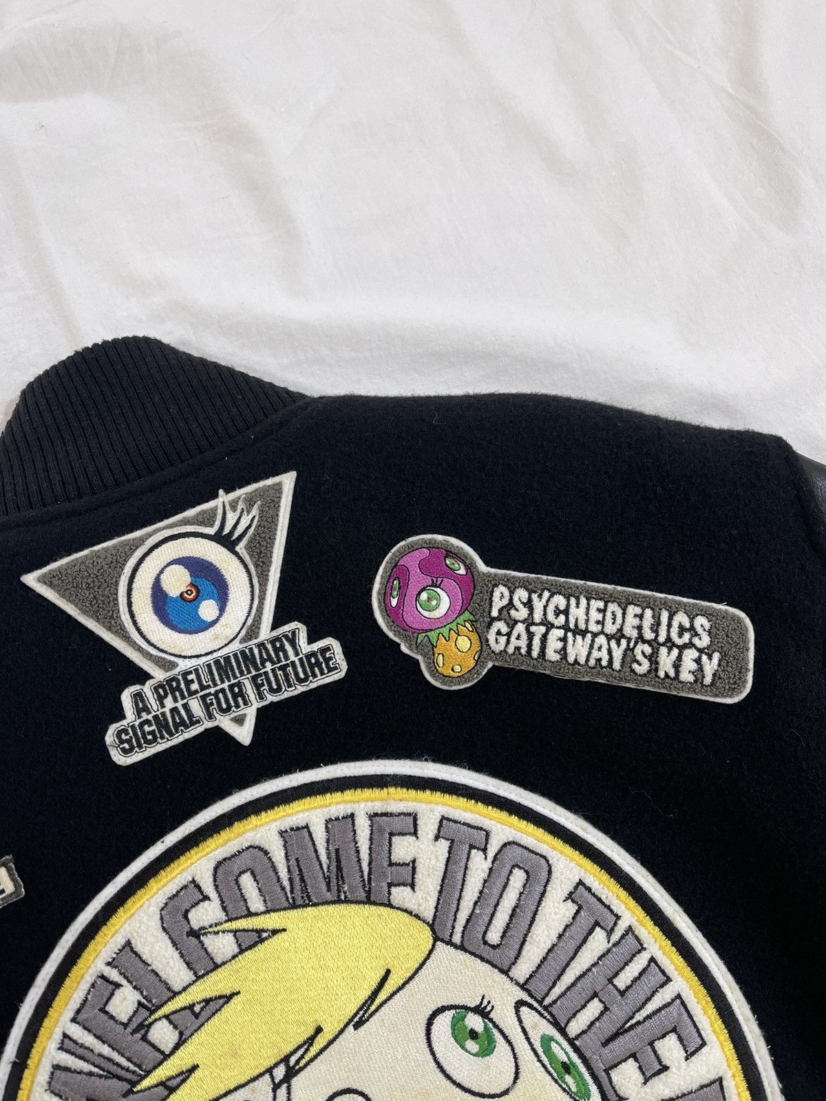 Issey Miyake Men AW99 1-of-50 Murakami Patch Emblems Varsity Jacket Size US M / EU 48-50 / 2 - 14 Thumbnail