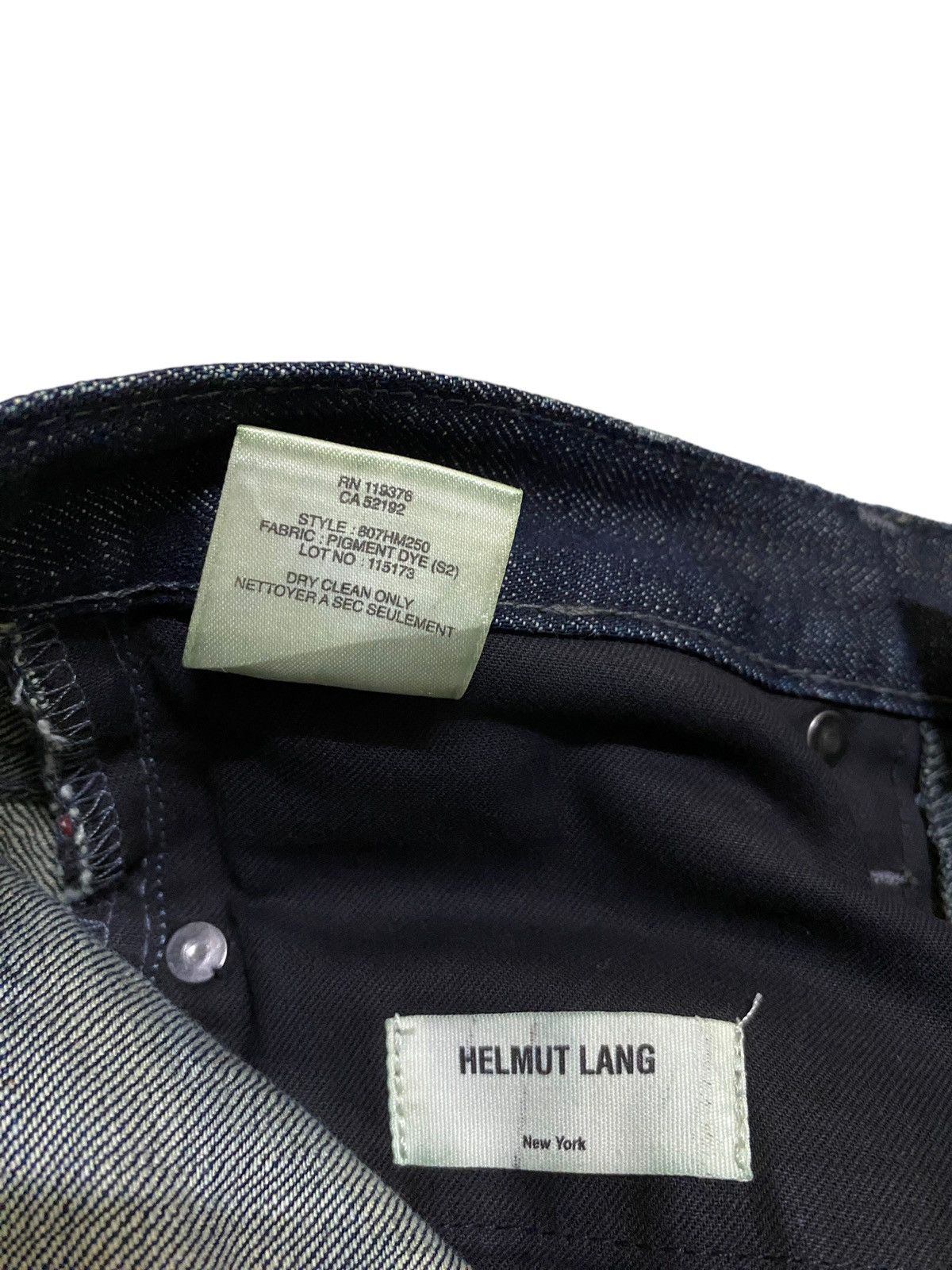 Helmut Lang Vintage Brand Helmut Lang Salvage Wax Jeans 2000s Size US 28 / EU 44 - 10 Thumbnail