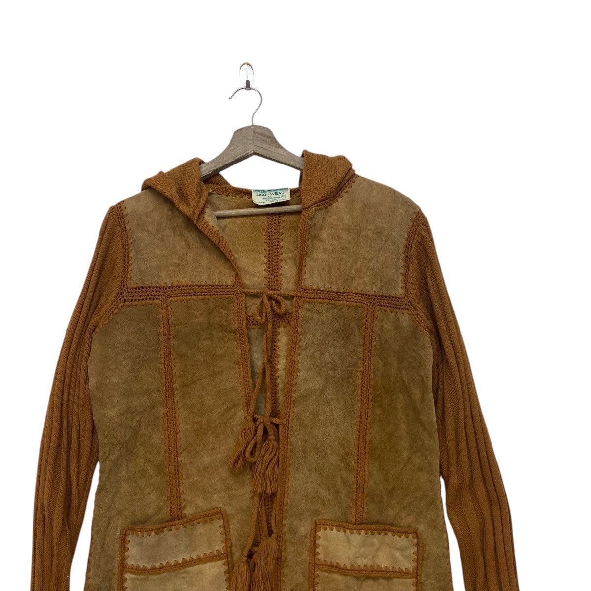 Vintage Vintage 70s Duo-Wear by Hollywood Flaire Leather Jacket Coat Size US XS / EU 42 / 0 - 3 Thumbnail