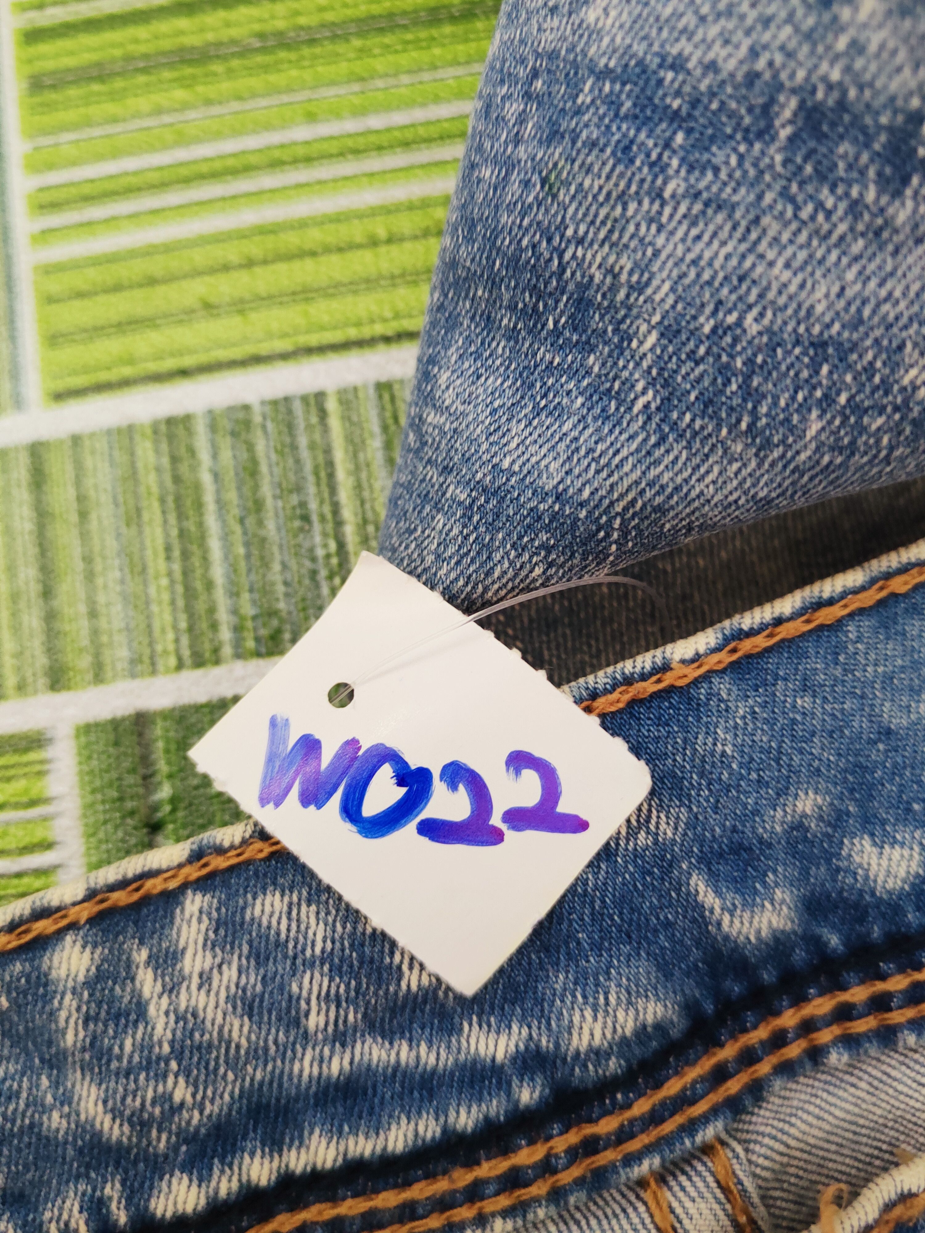 Japanese Brand Avail Blue Distressed Ripped Jeans #W022 Size US 33 - 17 Thumbnail