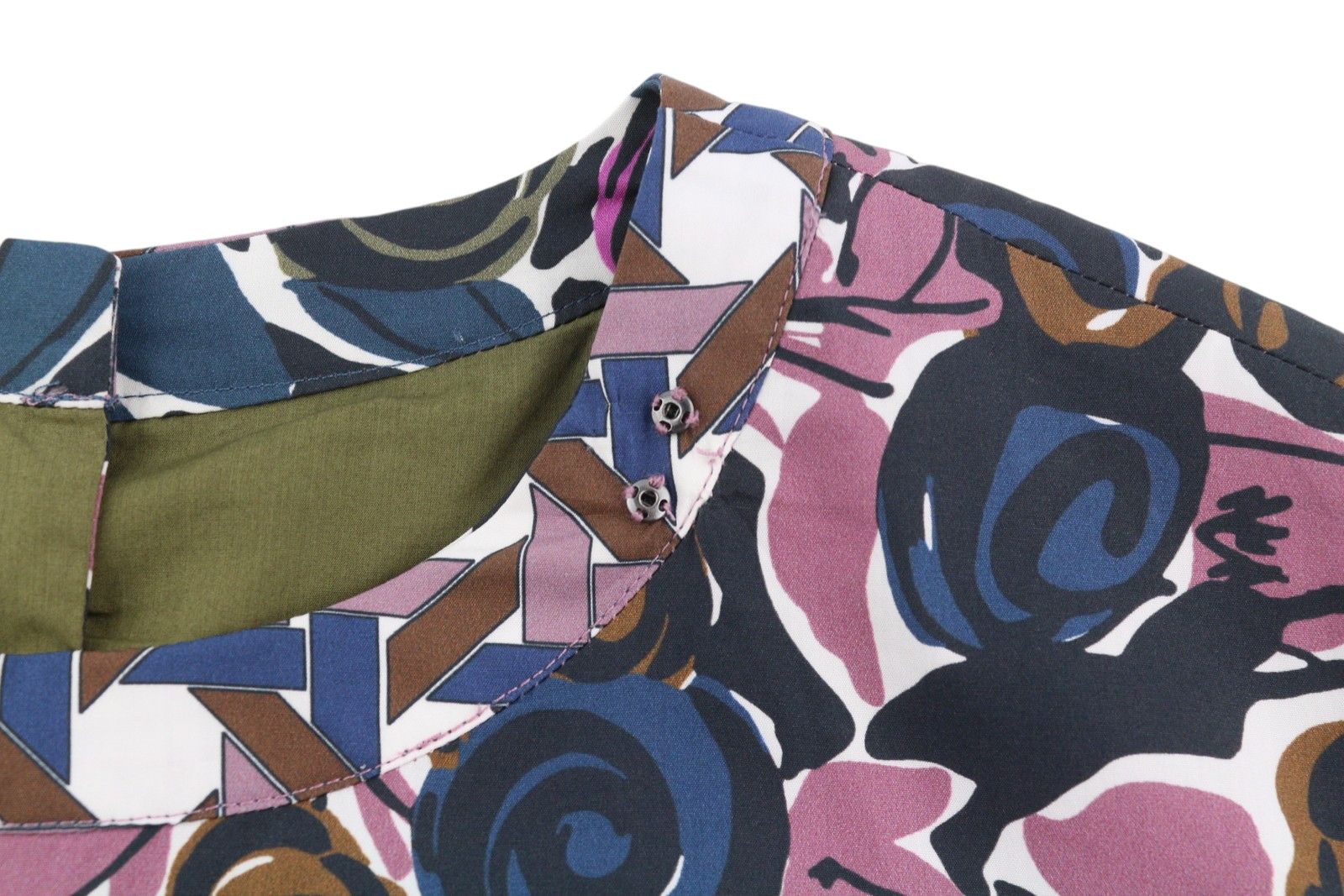 Max Mara EU34 XS Pink Floral Print Lined Dress 88793 Size XS / US 0-2 / IT 36-38 - 9 Thumbnail