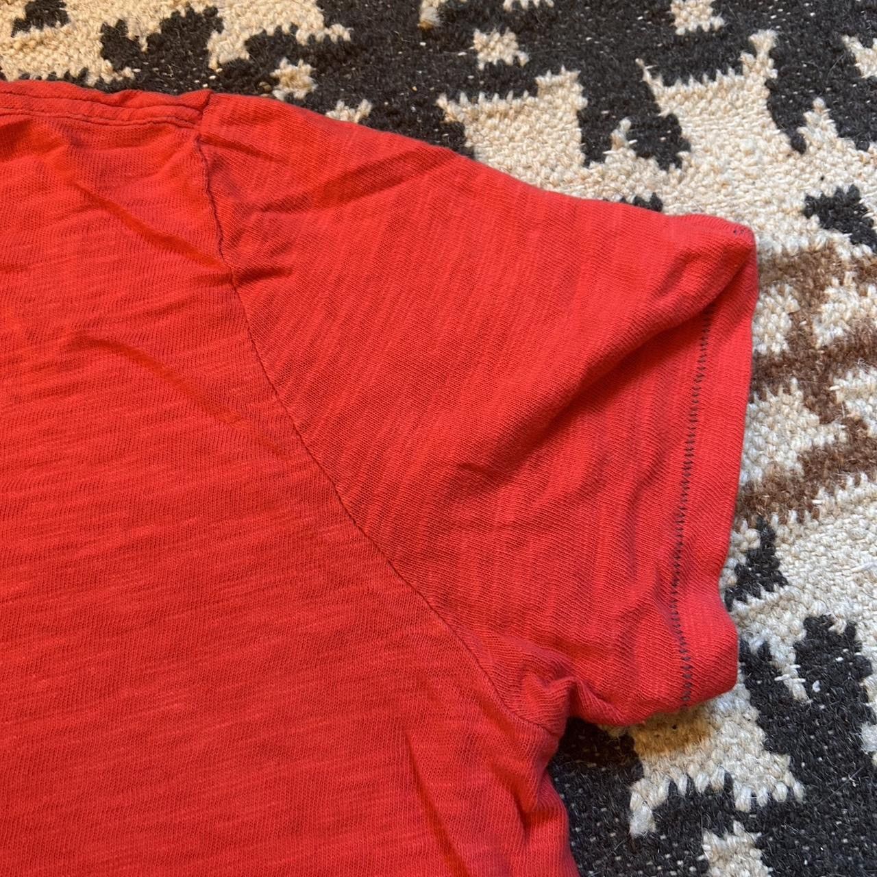 Rag & Bone Rag & Bone red t shirt with stitching on back Size US M / EU 48-50 / 2 - 3 Thumbnail
