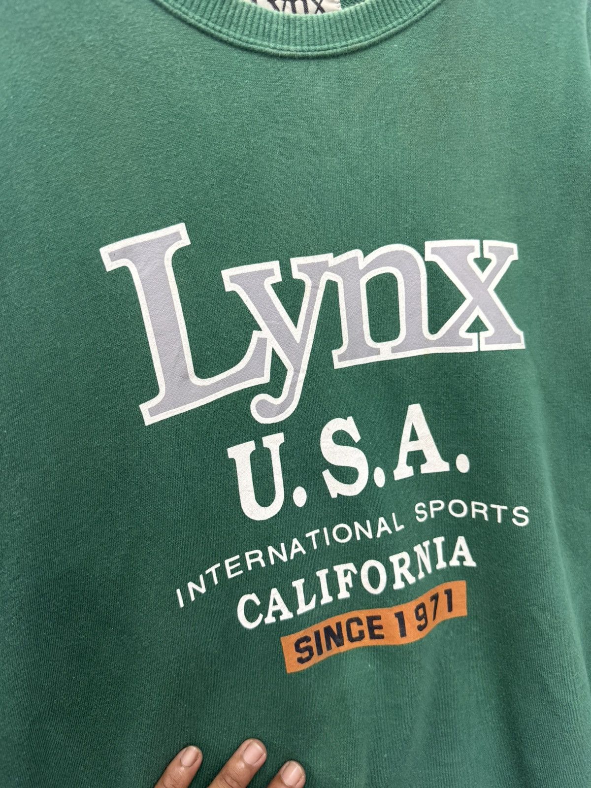 Vintage 🔥 Lynx USA California Vintage Sport Baggy Sweatshirt - M Size US L / EU 52-54 / 3 - 4 Thumbnail