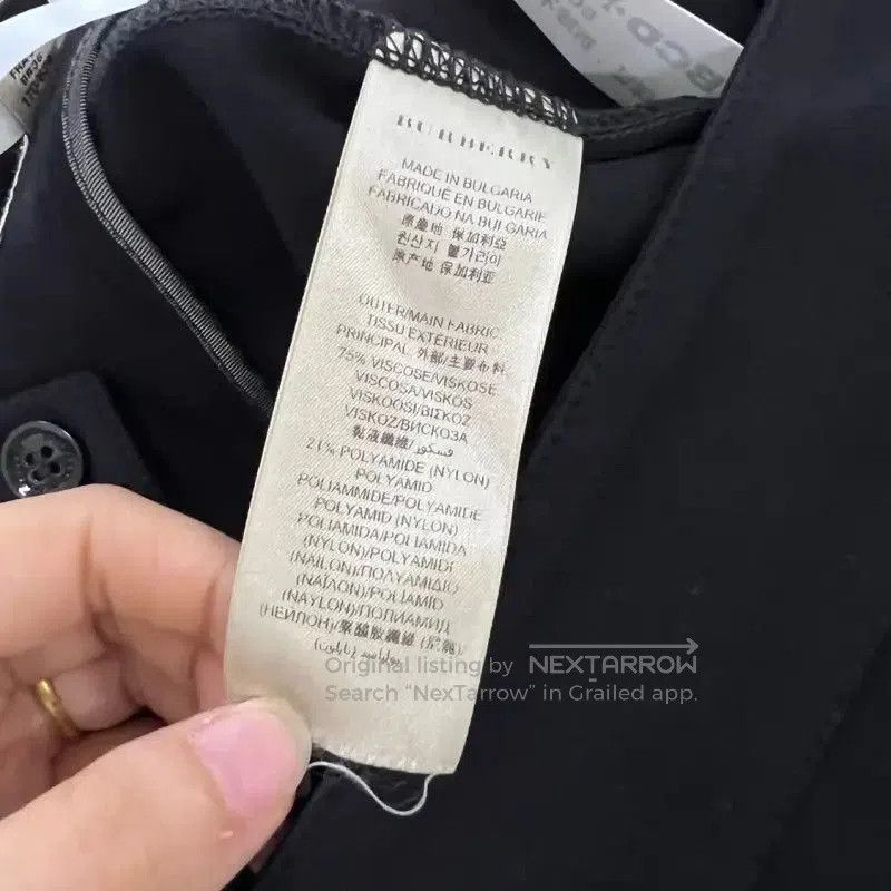 Burberry Burberry Black Cotton Casual Women's Pants. Size 28" / US 6 / IT 42 - 4 Thumbnail