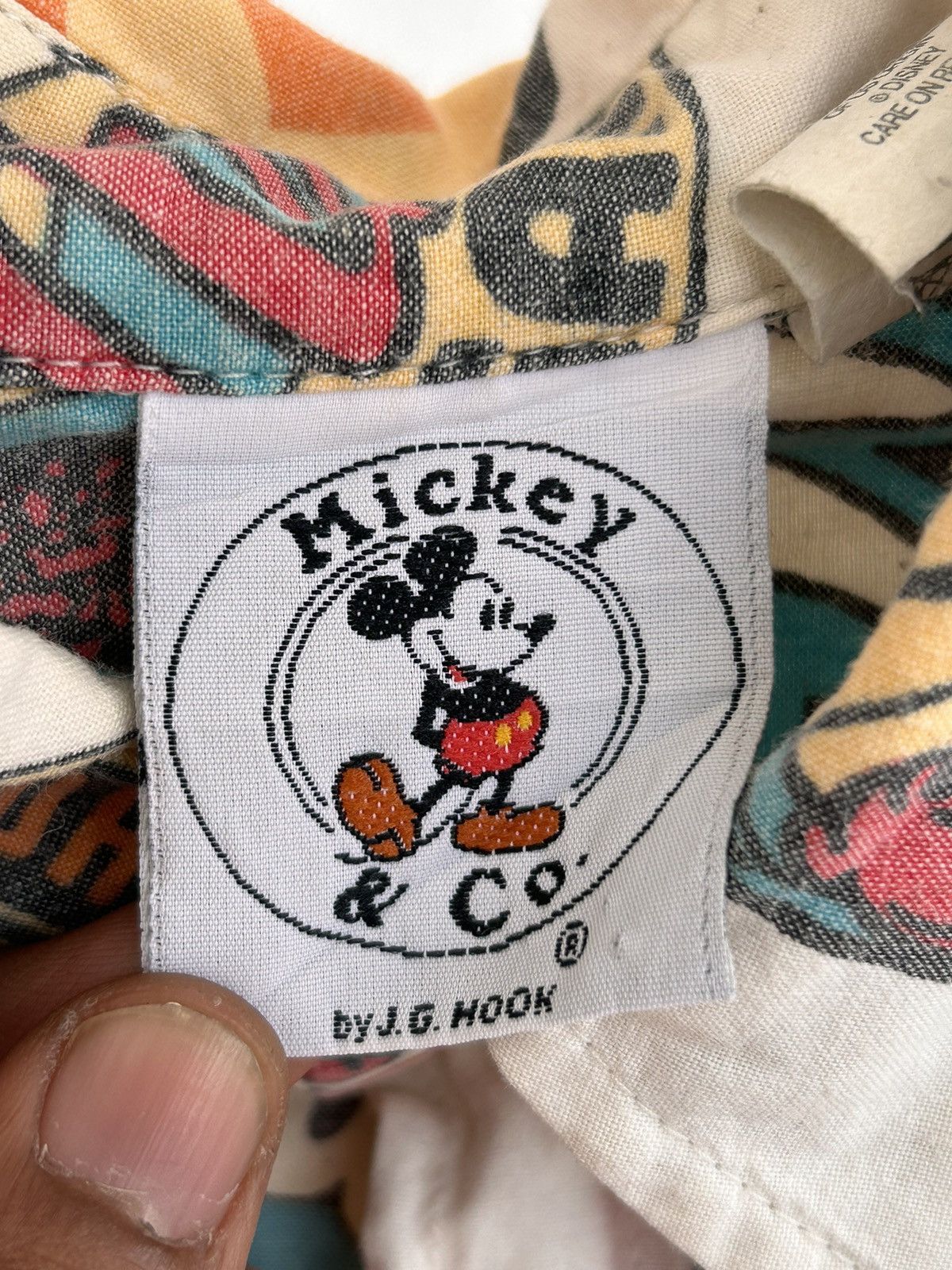 Disney 80s mickey overprint button up shirt Size US L / EU 52-54 / 3 - 5 Thumbnail