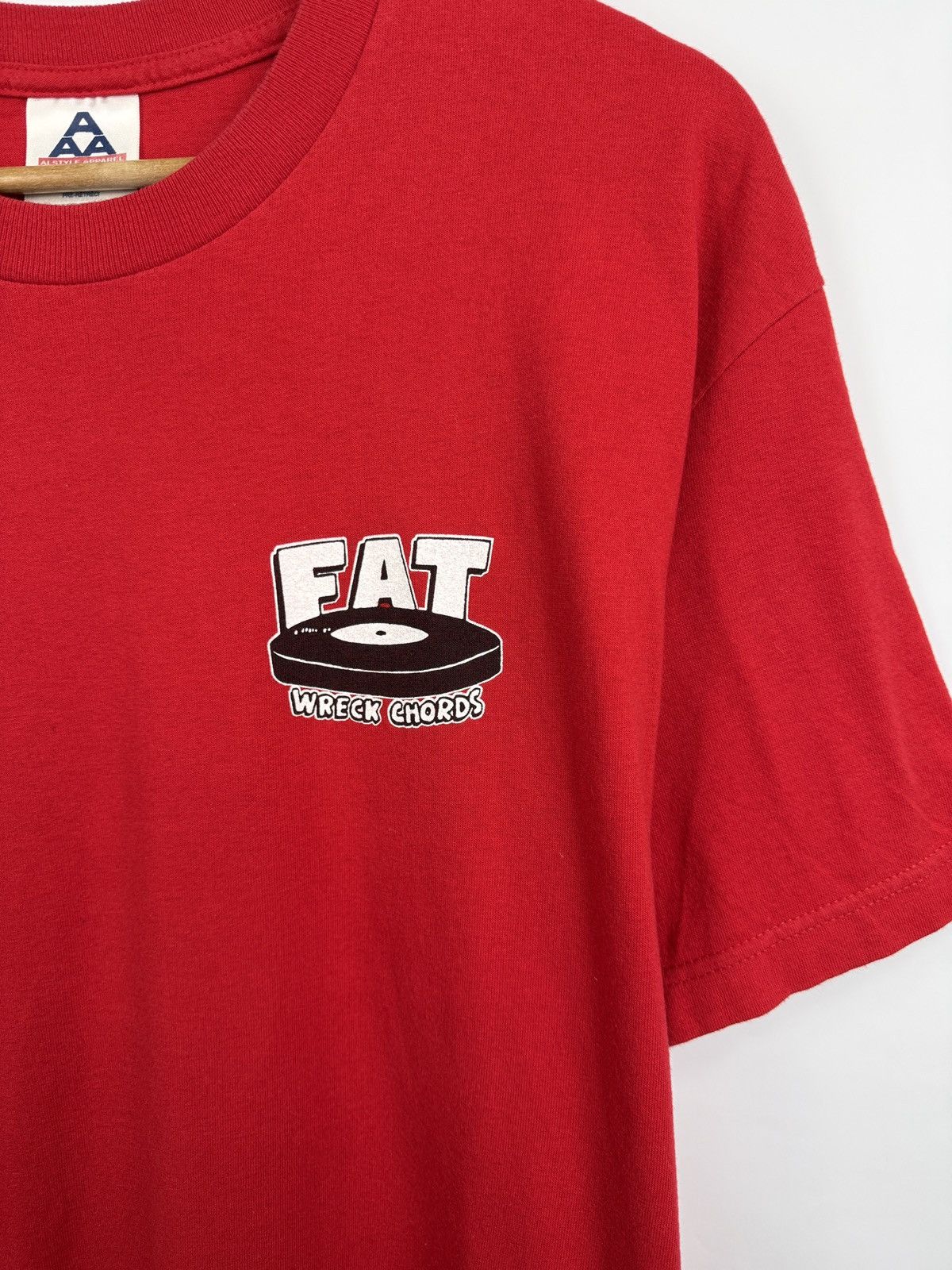 Alstyle 🇺🇸 Vtg 90s FAT Wreck Chords Punk Rock USA Label T-Shirt NOFX Size US L / EU 52-54 / 3 - 8 Thumbnail