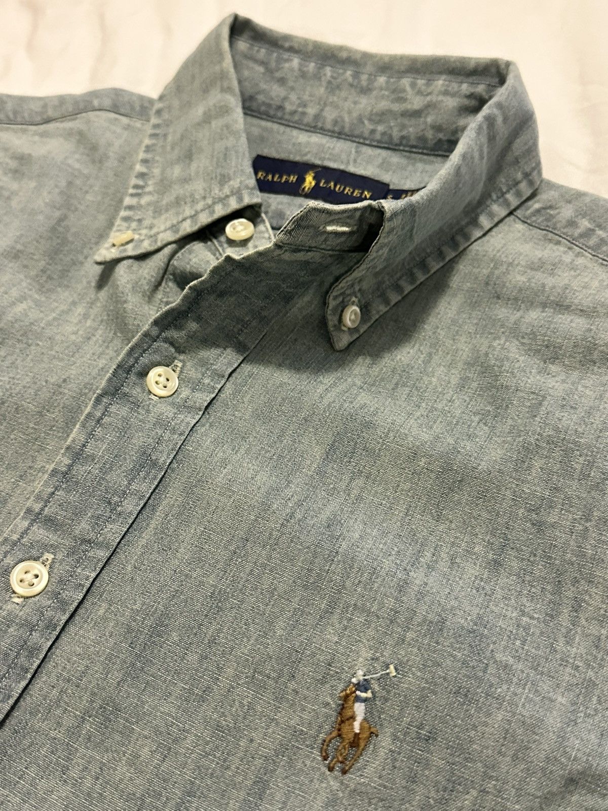 Polo Ralph Lauren Denim-style Ralph Lauren short sleeve button-up Size US S / EU 44-46 / 1 - 1 Thumbnail