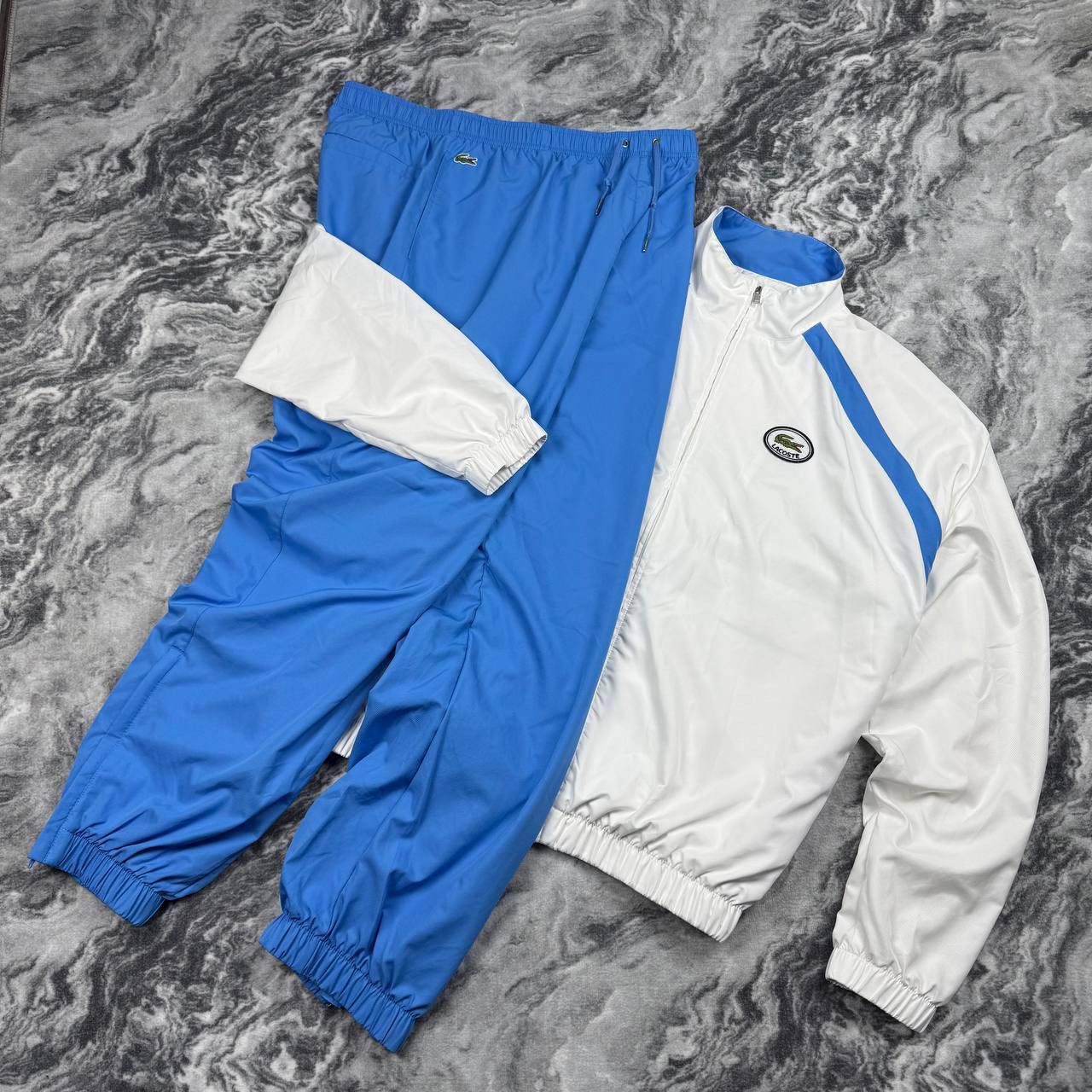 Lacoste Vintage Lacoste Nylon Tracksuit Jacket And Pants Size US XXL / EU 58 / 5 - 1 Thumbnail
