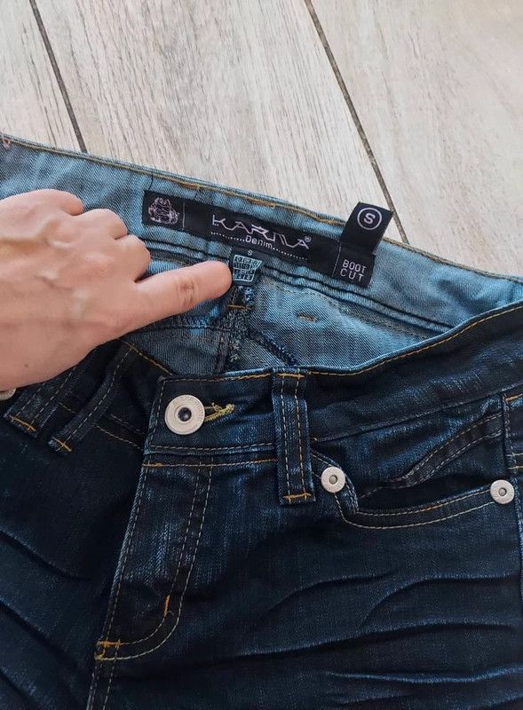 Vintage KARMA vintage jeans S Size 27" / US 4 / IT 40 - 2 Thumbnail