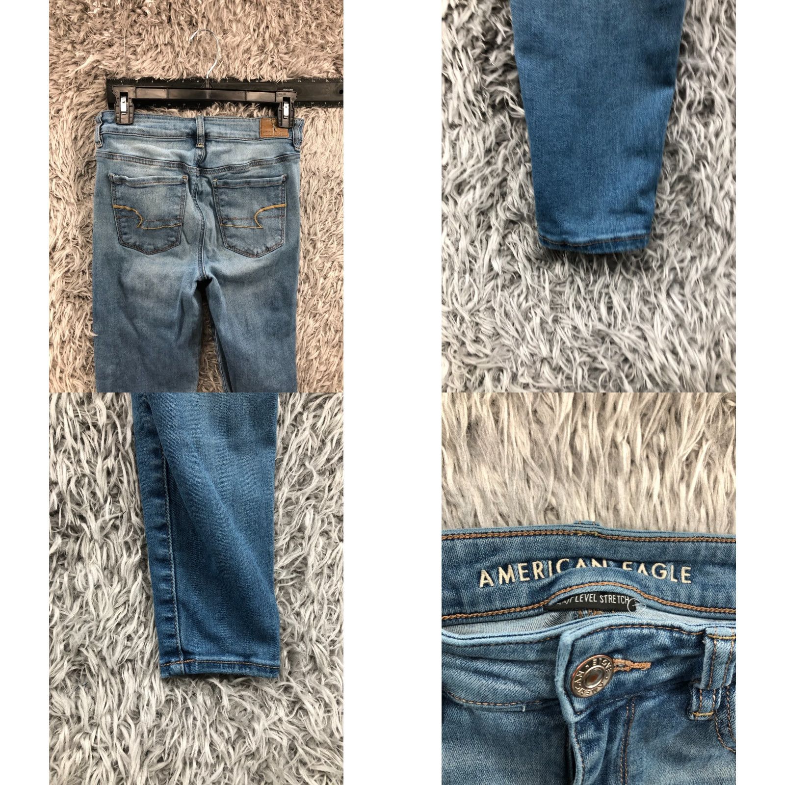 American Eagle Outfitters American Eagle Outfitters Skinny Jeans Size 4 Short Womens Medium Wash Blue Flaw Size 27" / US 4 / IT 40 - 8 Thumbnail