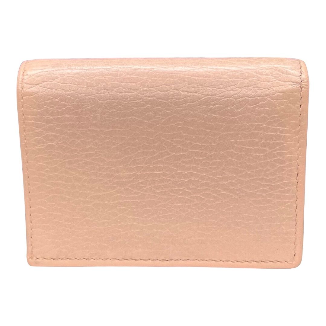 Gucci Gucci Marmont Card Case Pebbled Leather Wallet Size ONE SIZE - 2 Thumbnail