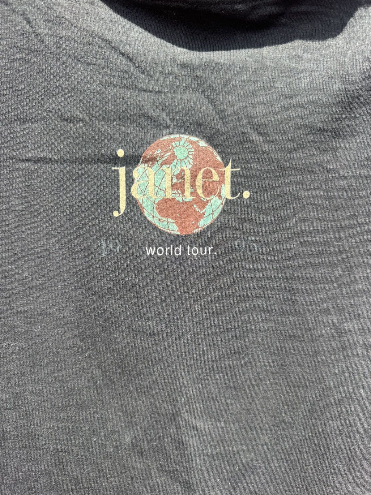 Vintage Vintage 1995 Janet Jackson 1995 world Tour tshirt Size US L / EU 52-54 / 3 - 12 Thumbnail