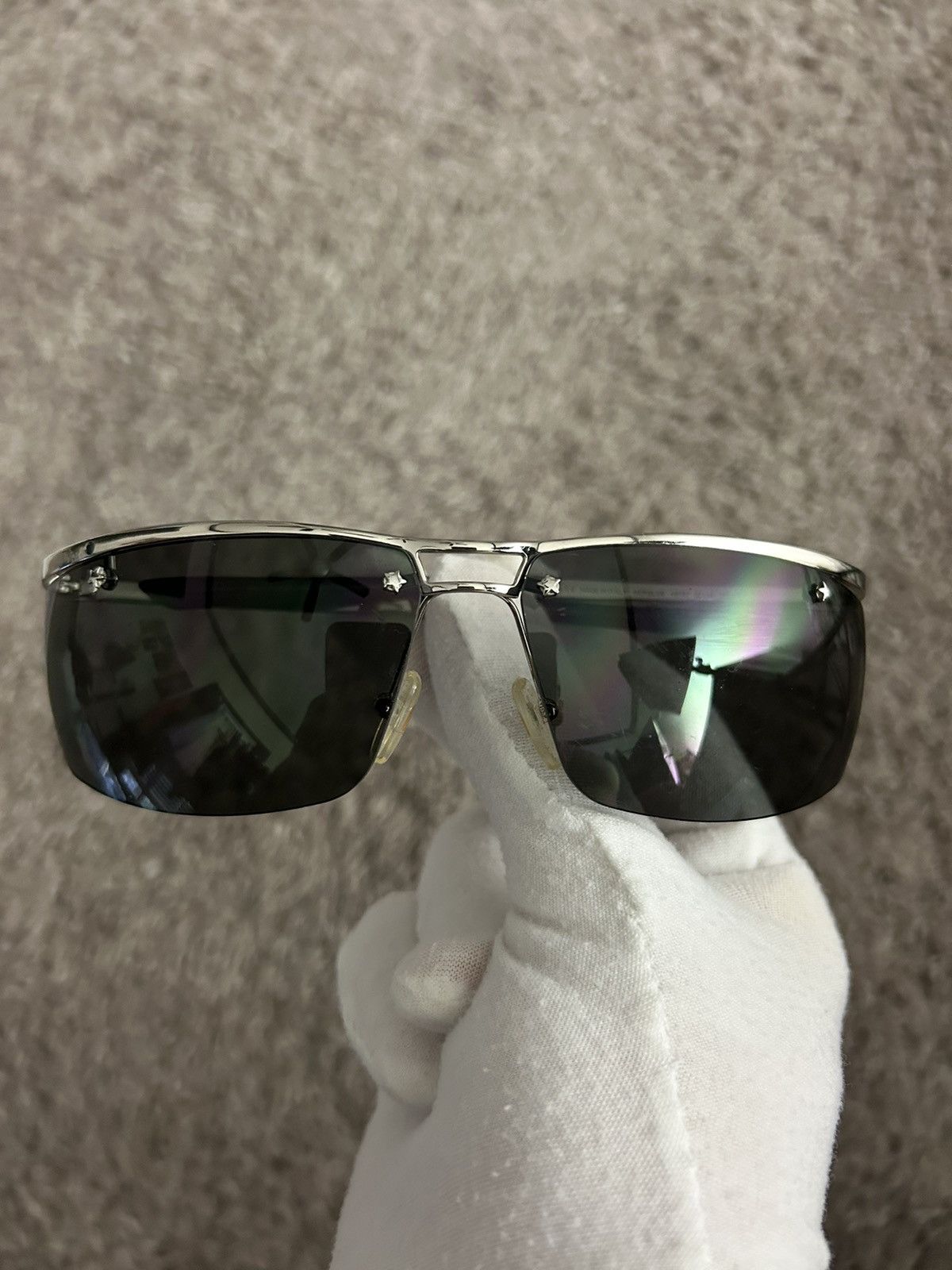 Dior Dior Glam YB7R7 Logo Sunglasses Size ONE SIZE - 4 Thumbnail
