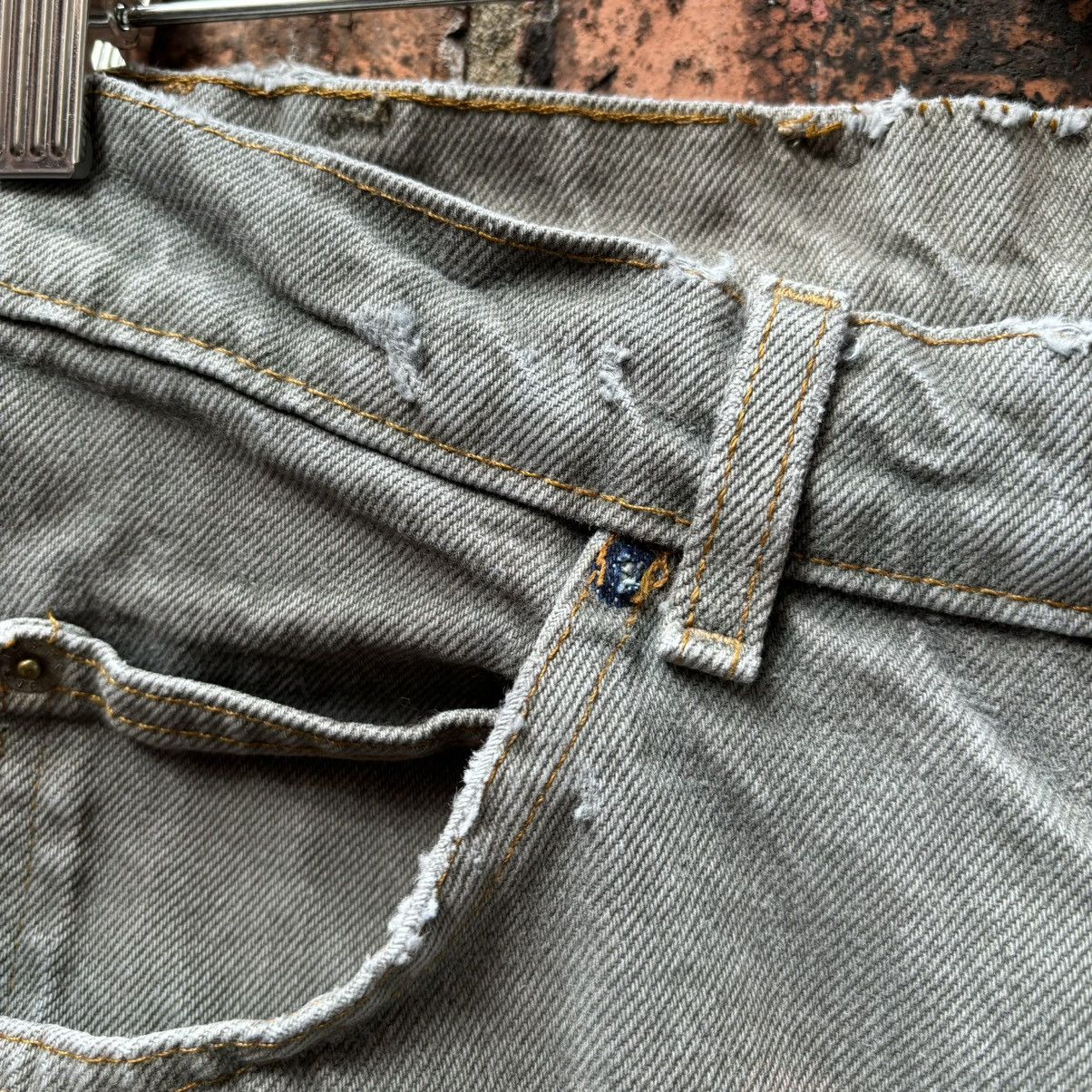 Jean × Vintage Vintage 1990s Faded Green Denim Jeans Size US 30 / EU 46 - 5 Thumbnail