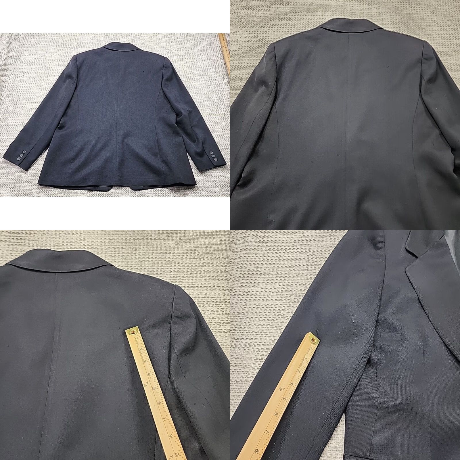 Pendleton VINTAGE Pendleton Blazer Womens 44 Black One-Button 100% Wool USA Made Size M / US 6-8 / IT 42-44 - 8 Thumbnail