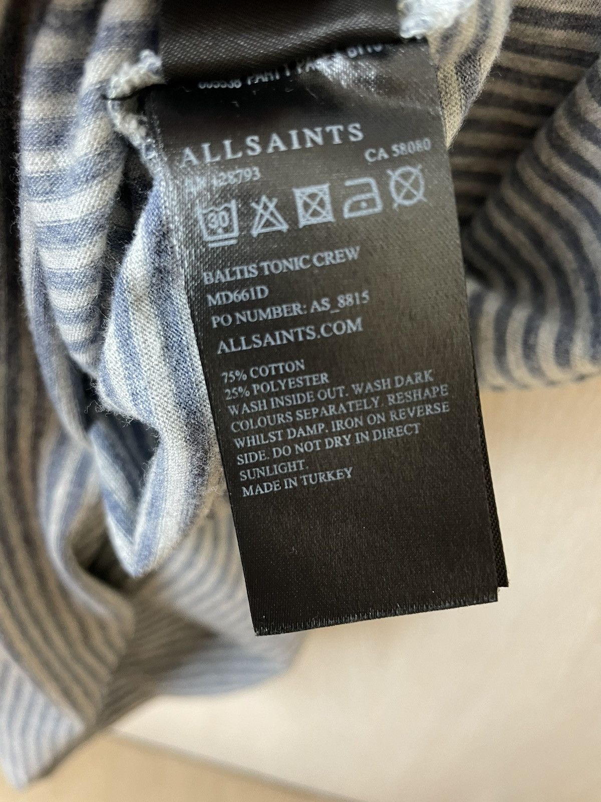 Allsaints × Vintage Vintage Allsaints Stripe T-Shirt Size US M / EU 48-50 / 2 - 6 Thumbnail