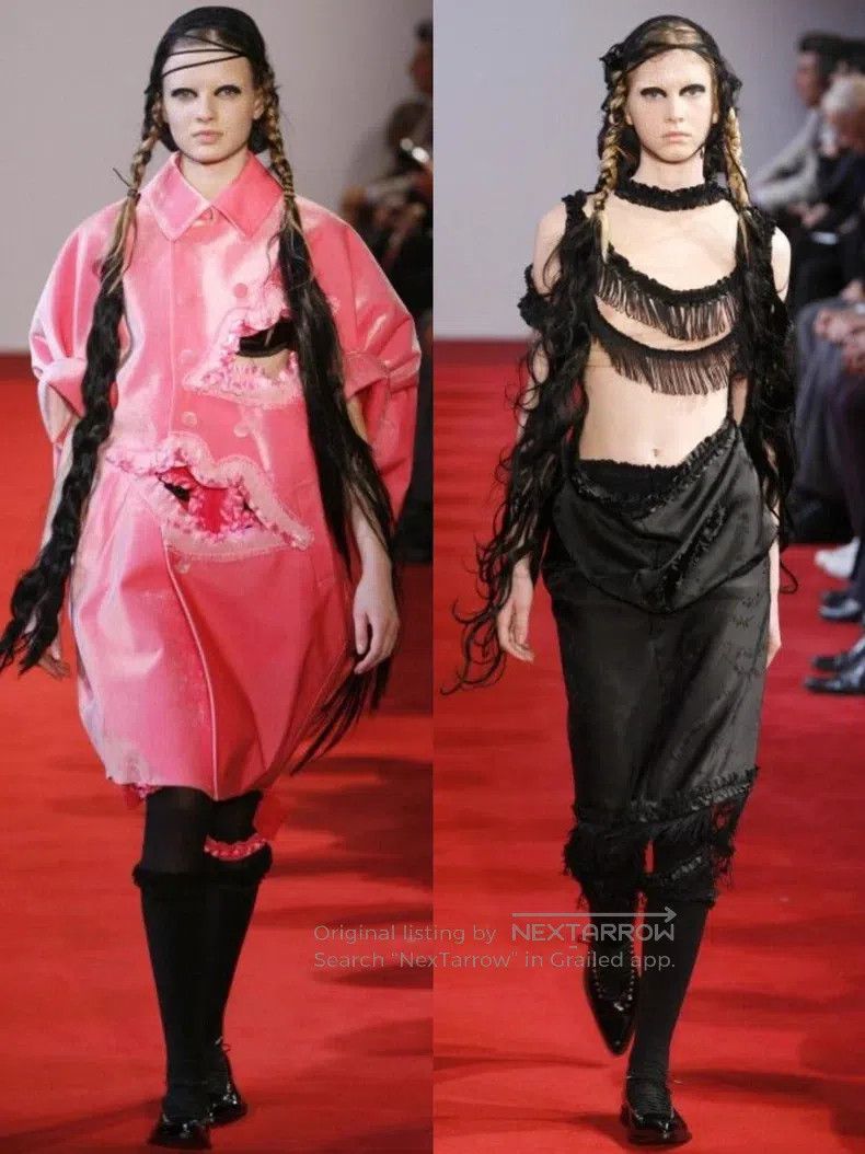 Comme des Garcons Comme Des Garcons size S Pleated waist pink half-skirt Size 23" - 9 Thumbnail