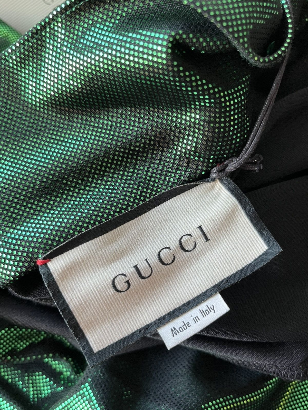 $4k Value Super Runway Gucci Glitter Laminated Track Jacket