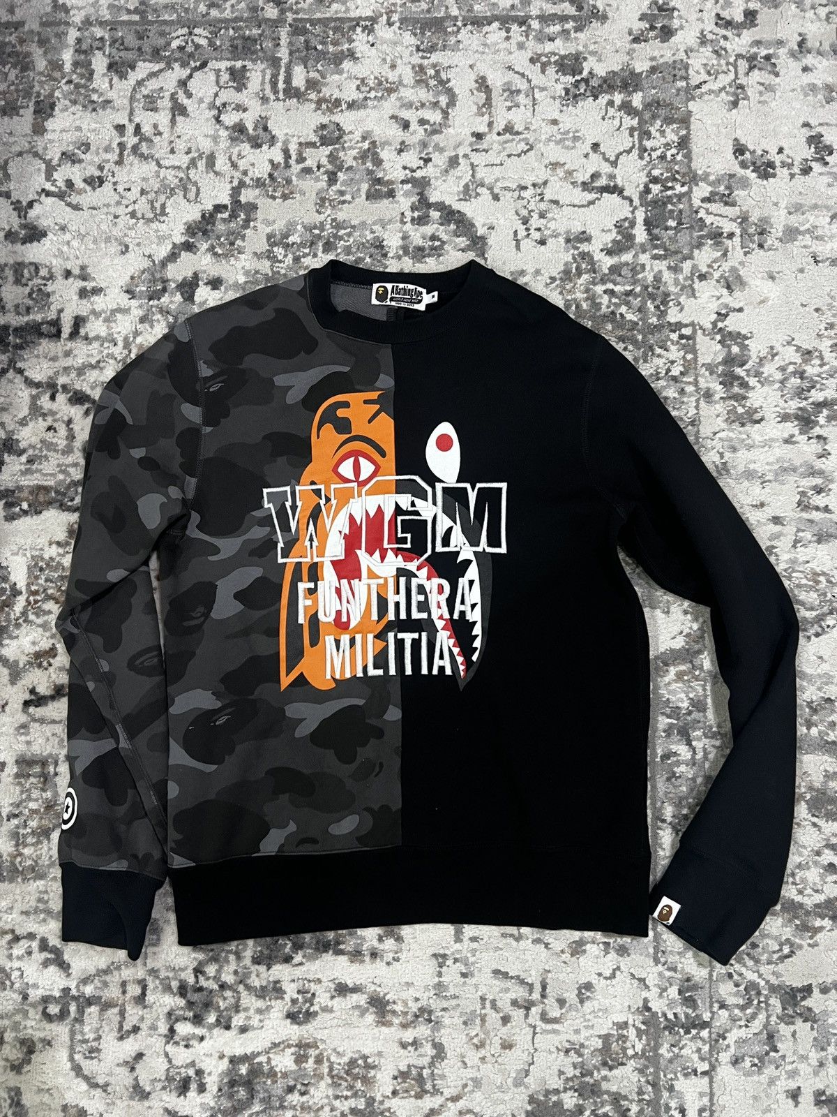 Color Camo Tiger Shark Crewneck