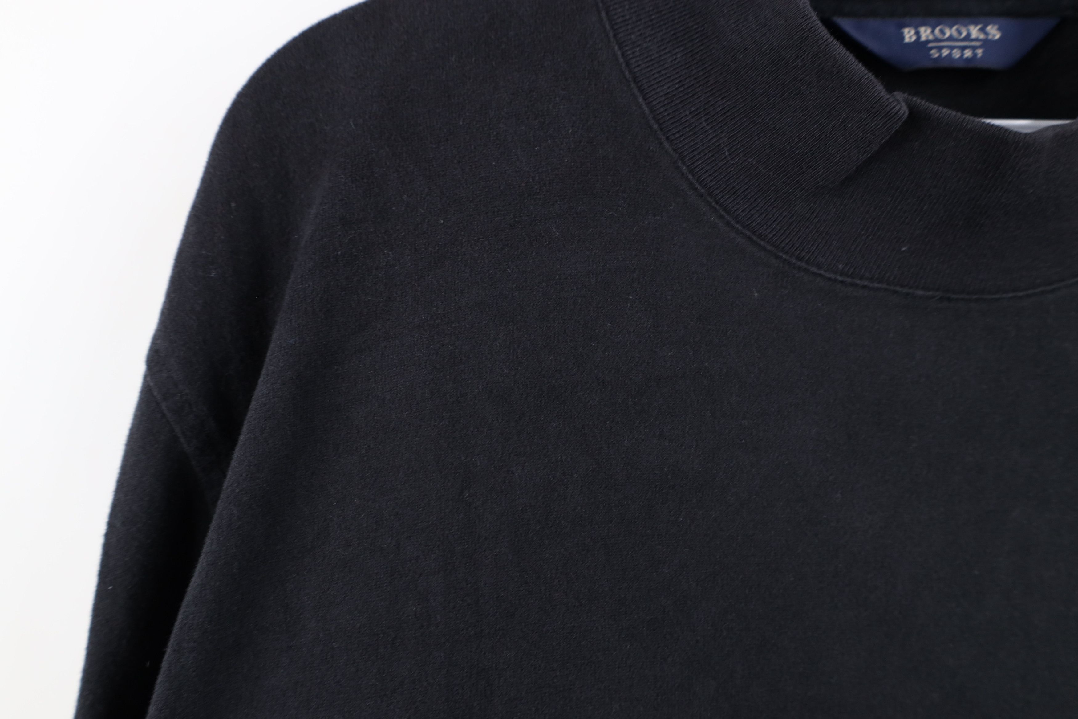 Brooks Brothers Vintage Brooks Brothers Soft Cloth Mock Neck T-Shirt Black Size US L / EU 52-54 / 3 - 5 Thumbnail