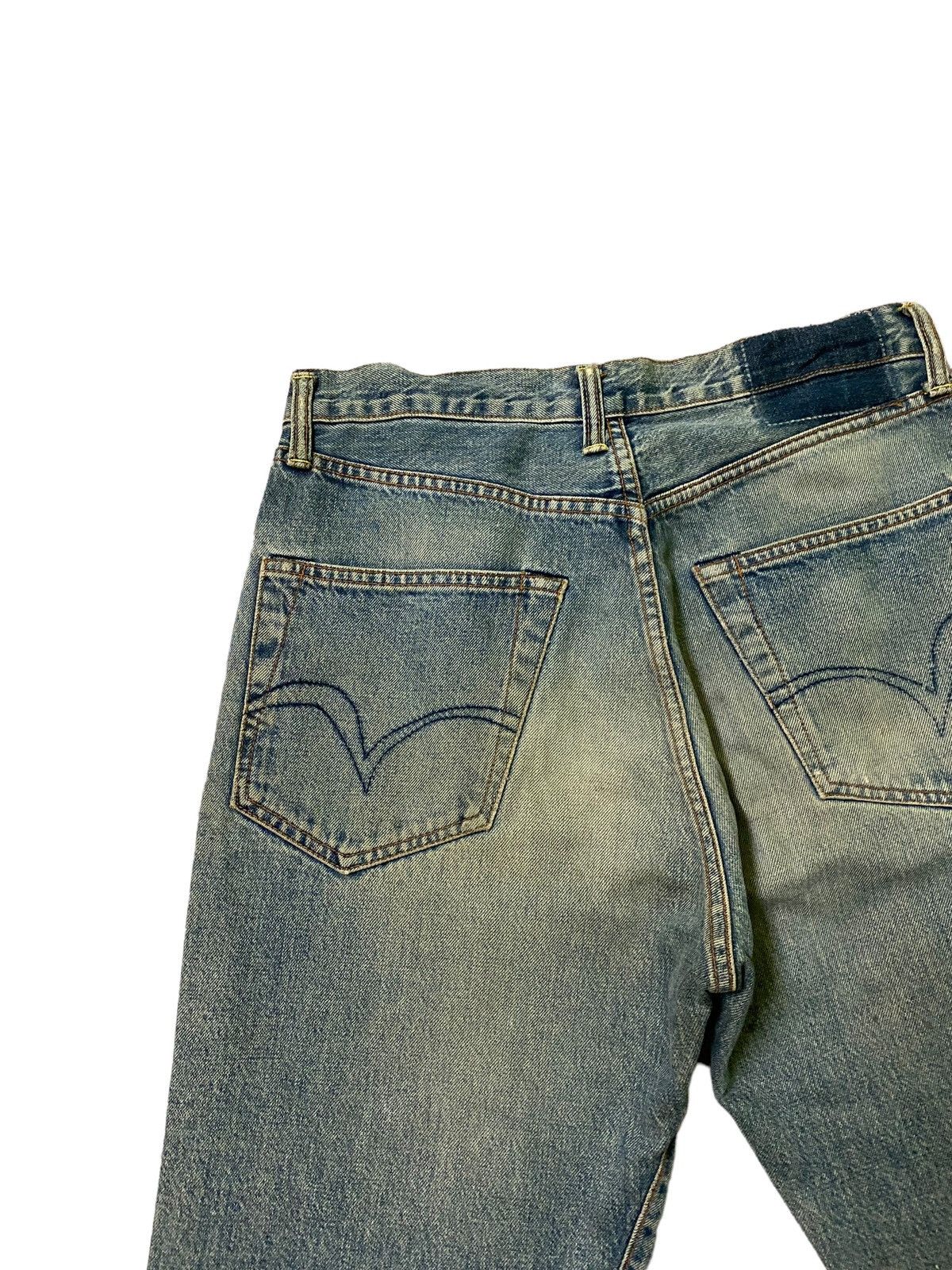 Hysteric Glamour × Vintage Studio D'ARTISAN Balenciaga Style Distressed Selvedge Jeans Size US 29 - 12 Thumbnail