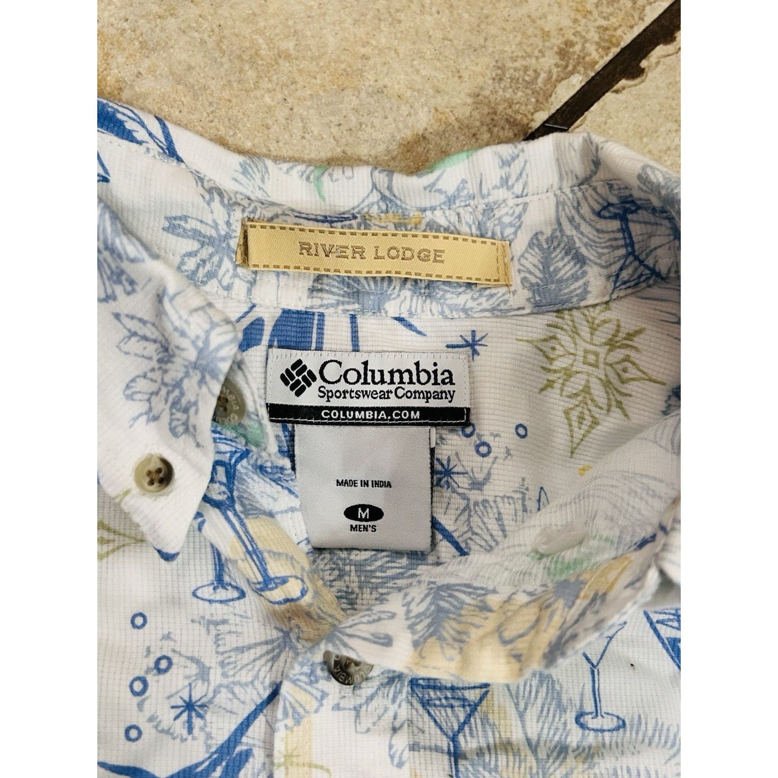 Columbia Columbia River Lodge Button Front Men Shirt Med Vented Theme Size US M / EU 48-50 / 2 - 4 Thumbnail