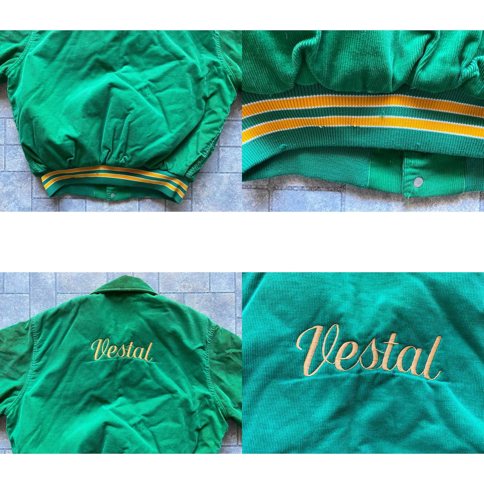 Vintage VINTAGE Rennoc Corduroy Jacket Coat Green Men’s Large L Regular Embroidered Coat Vintage Rennoc Green Corduroy Embroidered Men’s Large LV? Size US L / EU 52-54 / 3 - 10 Thumbnail