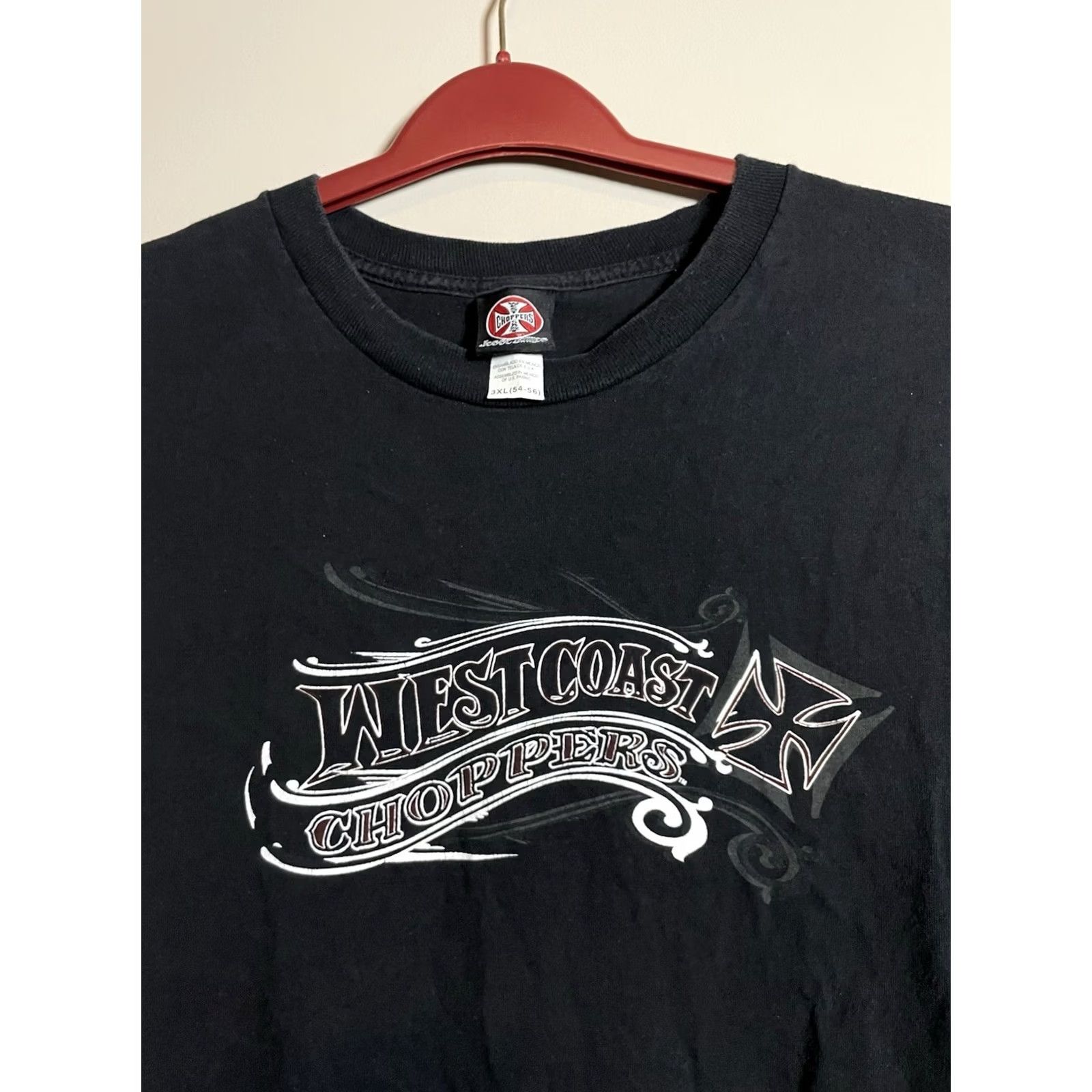 West Coast Choppers VINTAGE West Coast Choppers T-Shirt Black Logo Graphic Print 3XL Men Short Sleeve Crew Neck Motorcycle Shirt Logo Mens Size US XXL / EU 58 / 5 - 4 Thumbnail