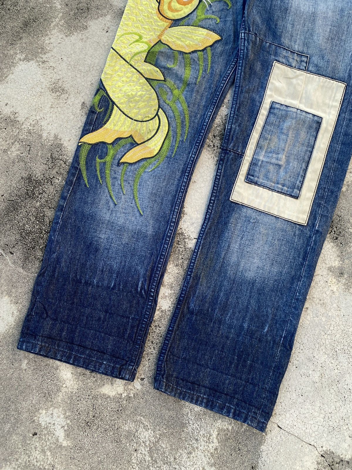 Japanese Brand Vintage Sukajan Jeans Koi Size US 30 / EU 46 - 3 Thumbnail