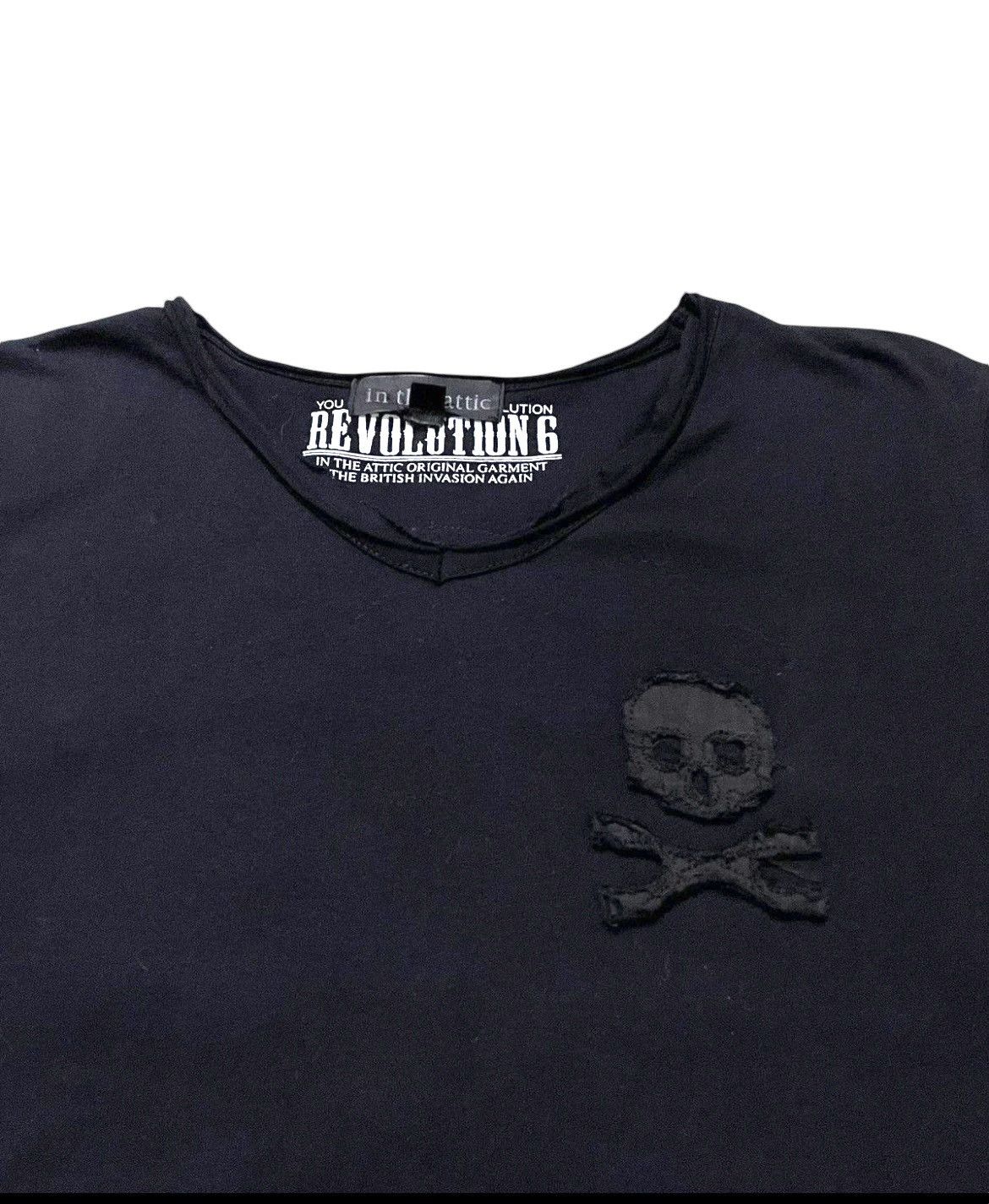 If Six Was Nine × In The Attic × Le Grande Bleu (L.G.B.) In The Attic Japan Skull Patch Distressed Layered Tshirt Size US S / EU 44-46 / 1 - 6 Thumbnail