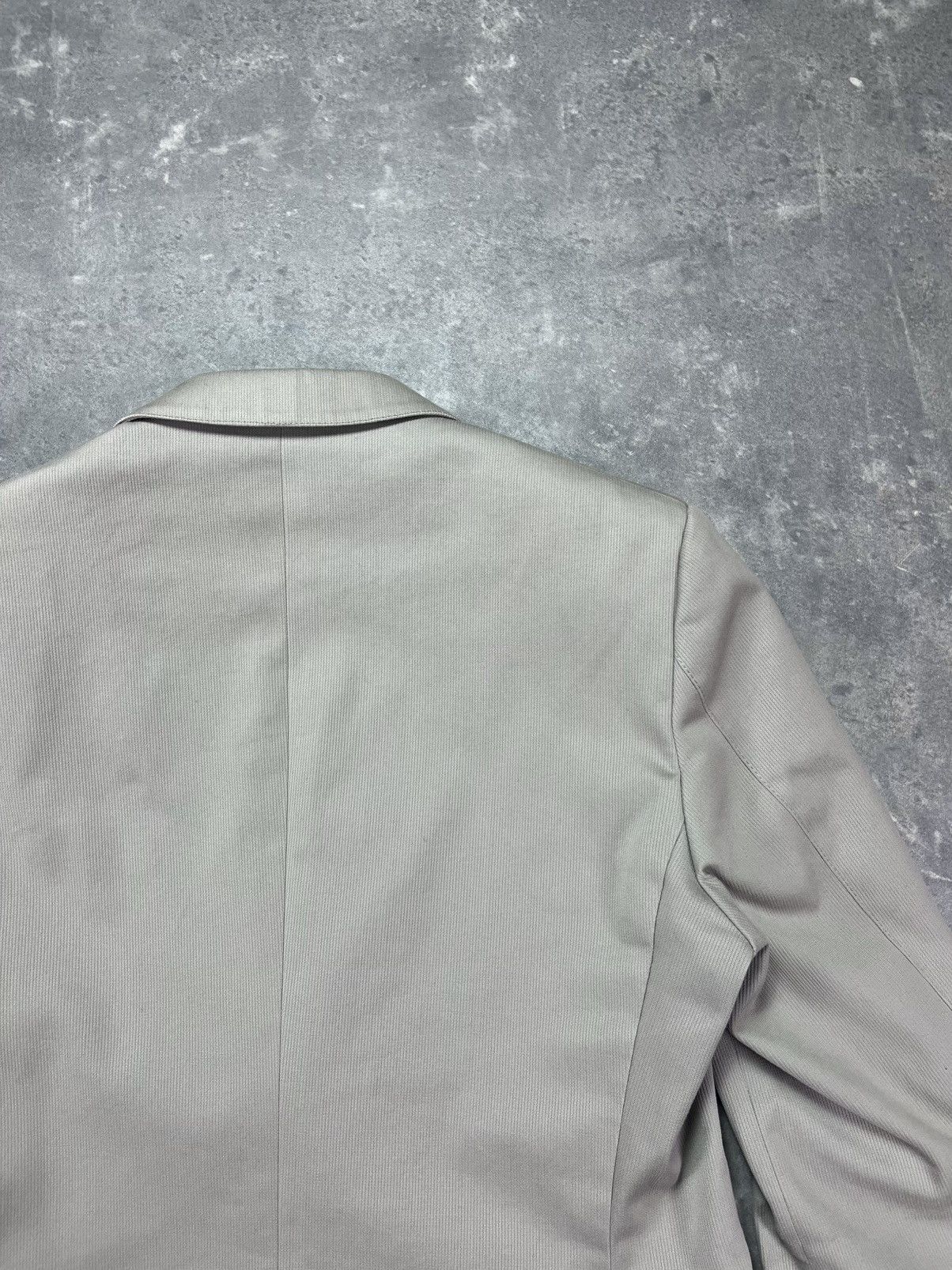 Gucci Gucci Ivory Pocket Logo Heavy Cotton Twill Blazer Jacket 52 Size 52R - 9 Thumbnail