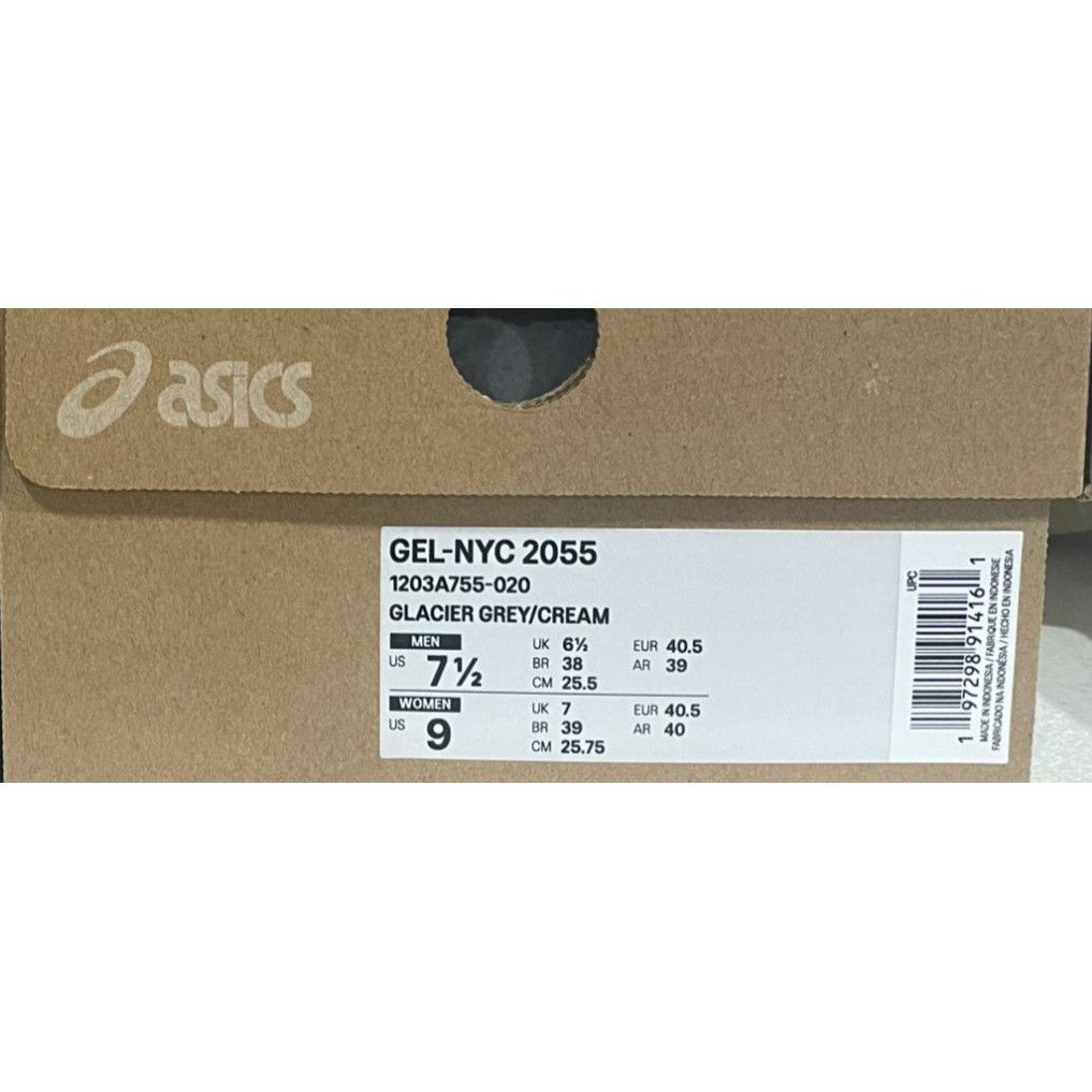 Asics Asics Gel NYC 2055 Glacier Grey Cream Mens size 7.5us Size US 7.5 / EU 40-41 - 6 Thumbnail